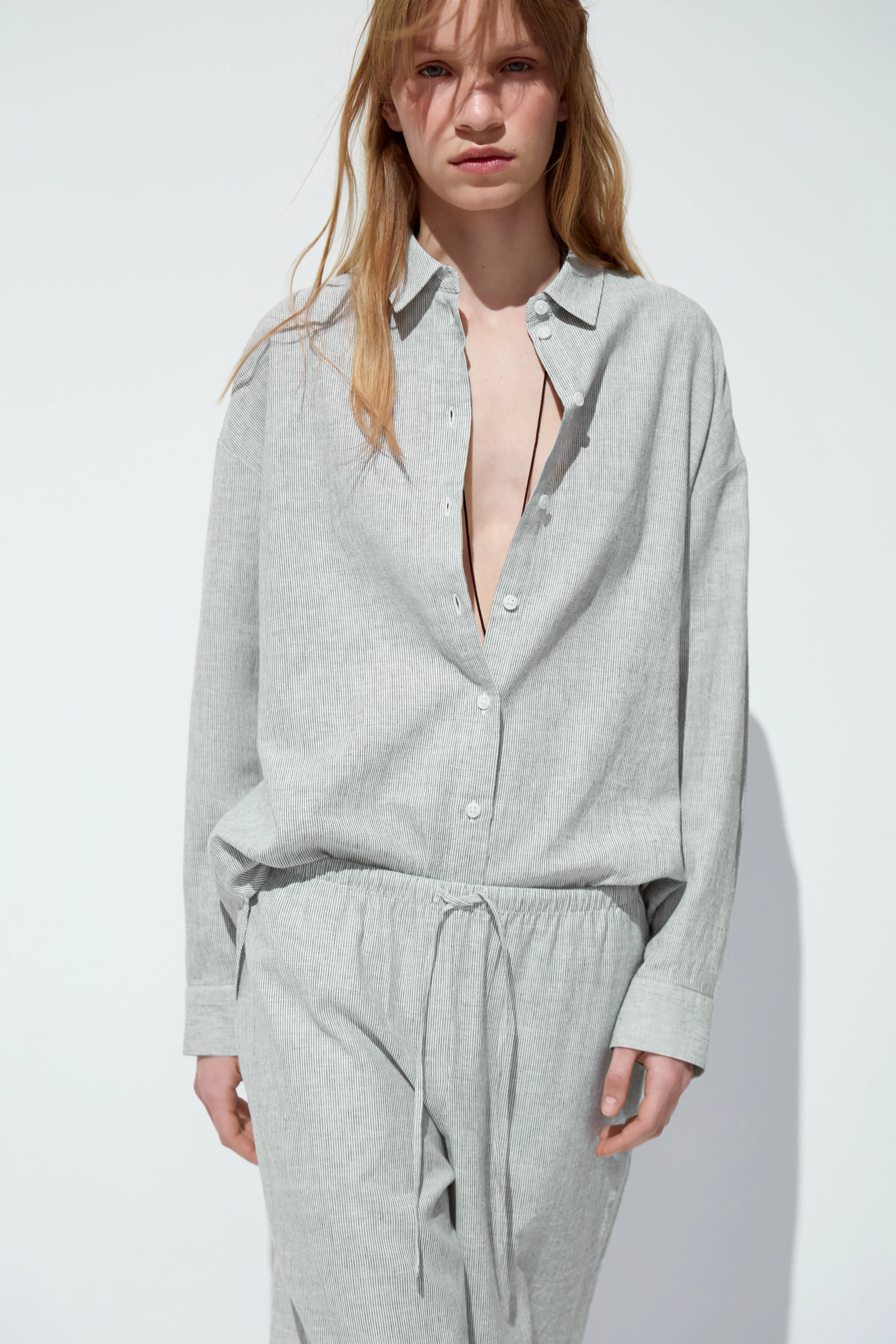 REGULAR-FIT LINEN-COTTON SHIRT