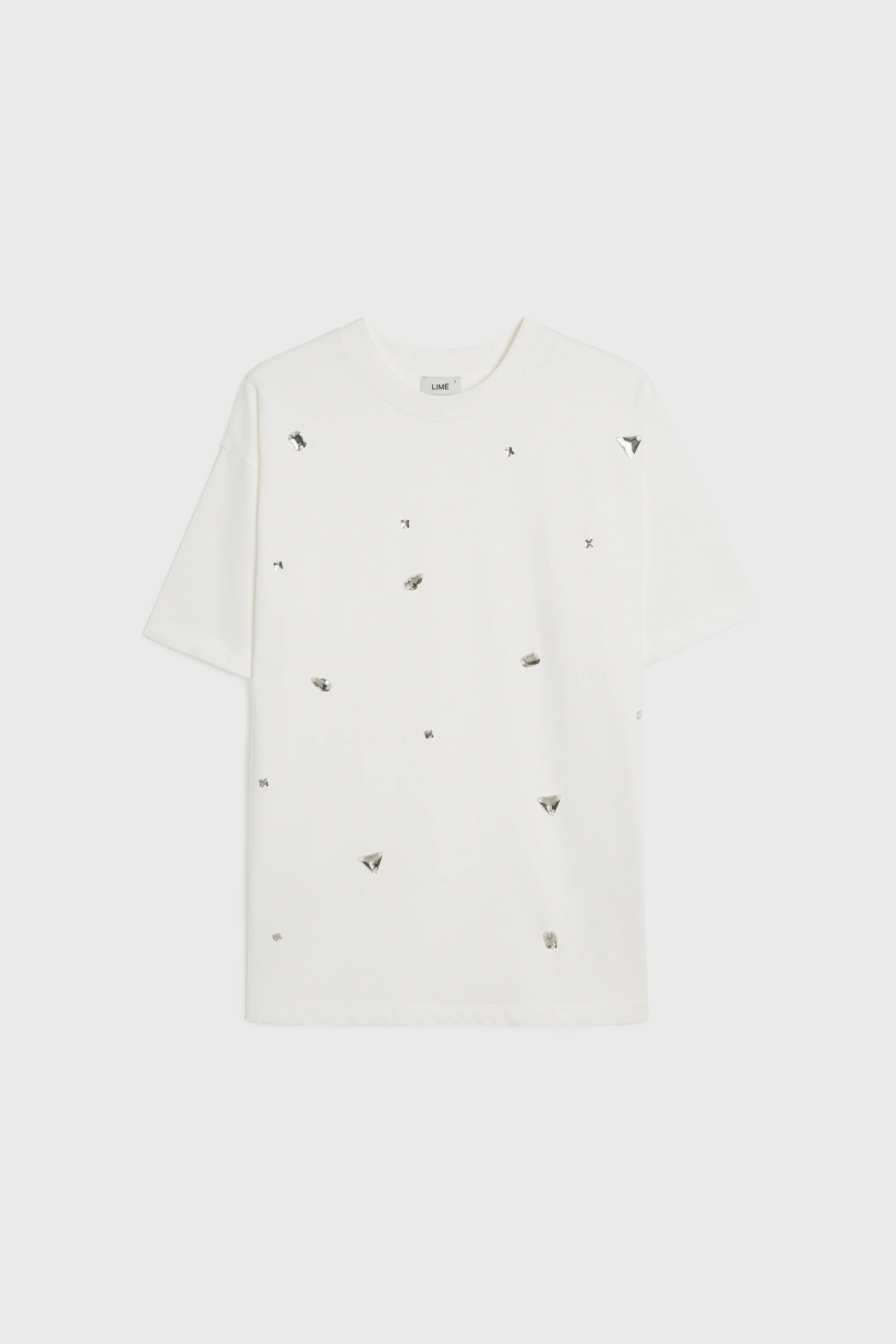 RHINESTONED COTTON T-SHIRT - Image 5