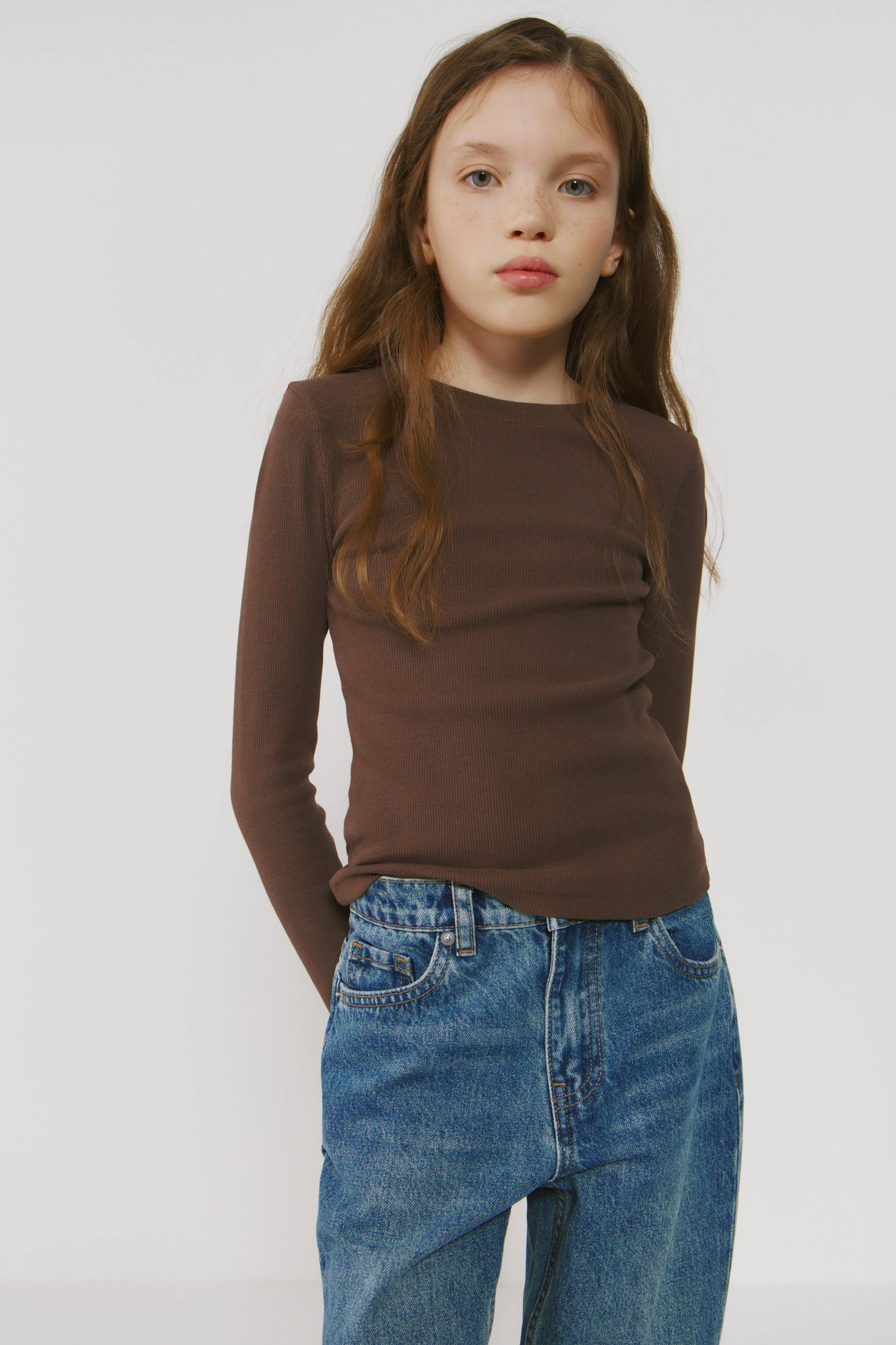 RIBBED LONG-SLEEVED T-SHIRT - Image 3
