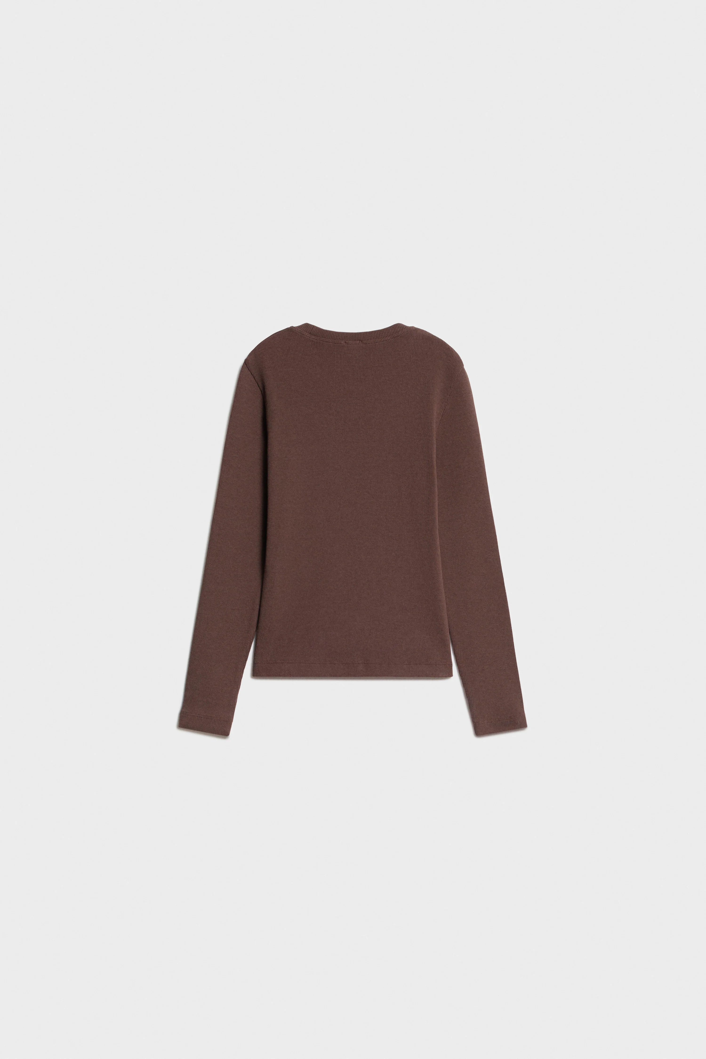 RIBBED LONG-SLEEVED T-SHIRT - Image 5