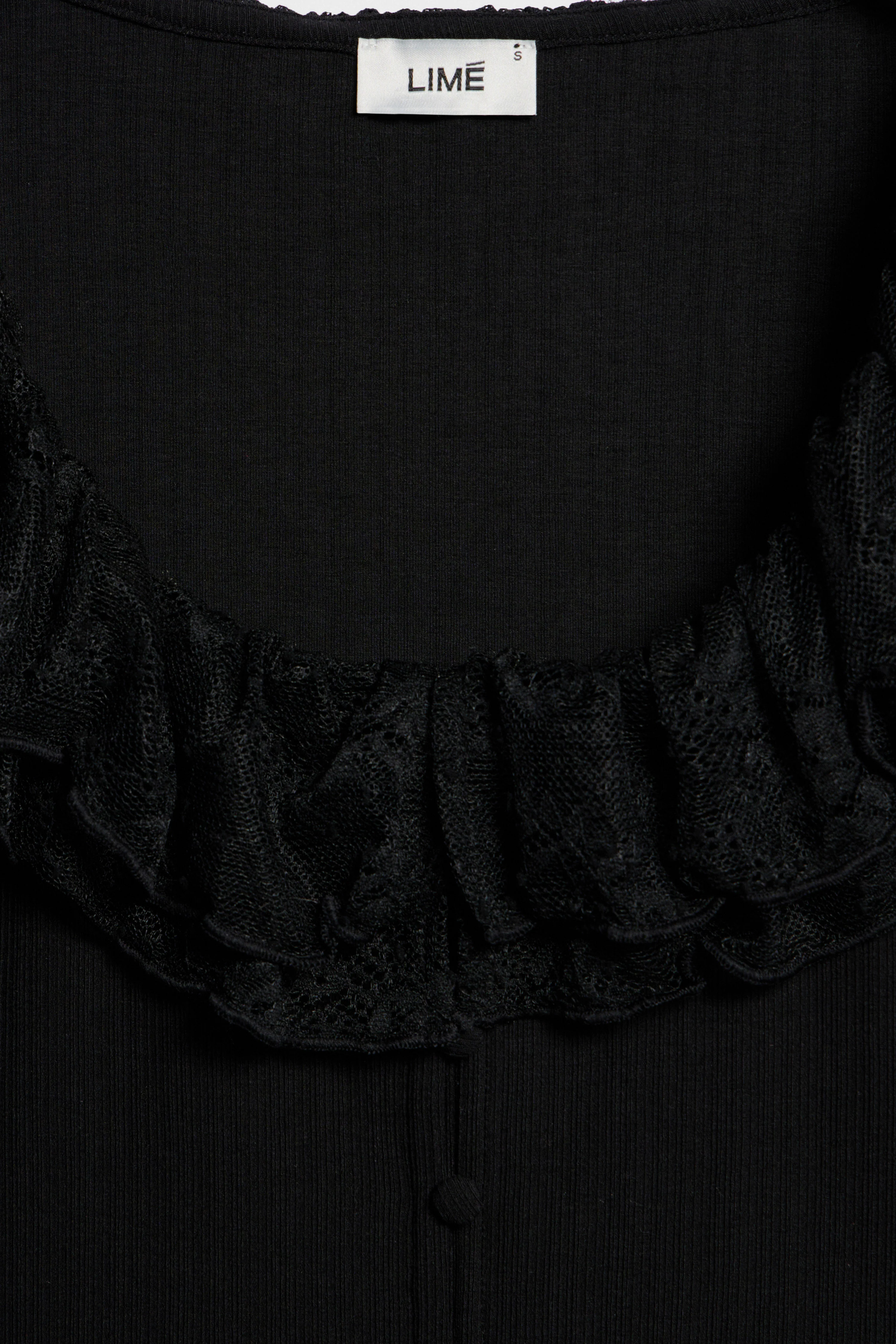 RUFFLE-DETAIL VISCOSE BLOUSE - Image 6