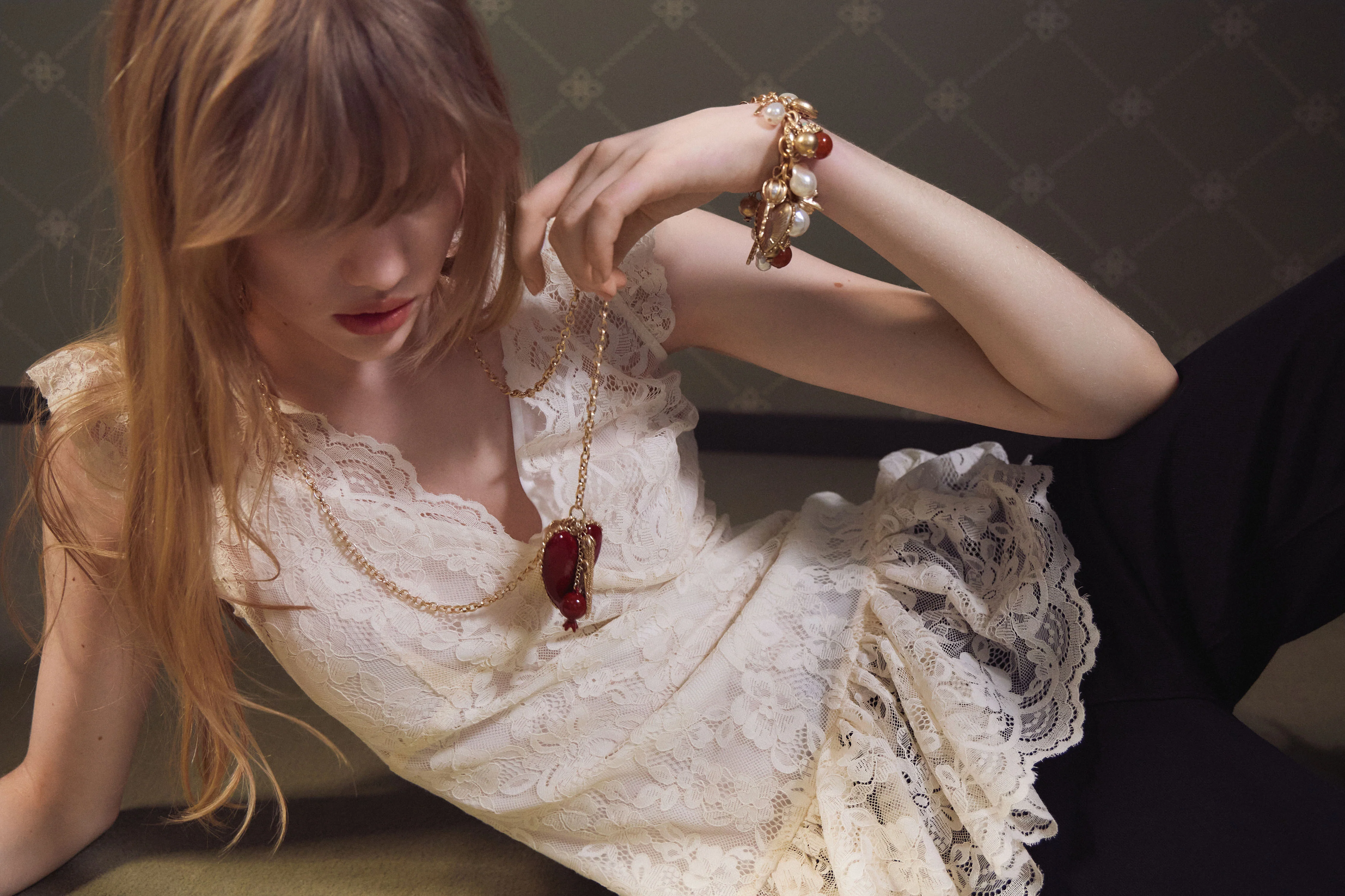 RUFFLE TRIM LACE TOP - Image 4