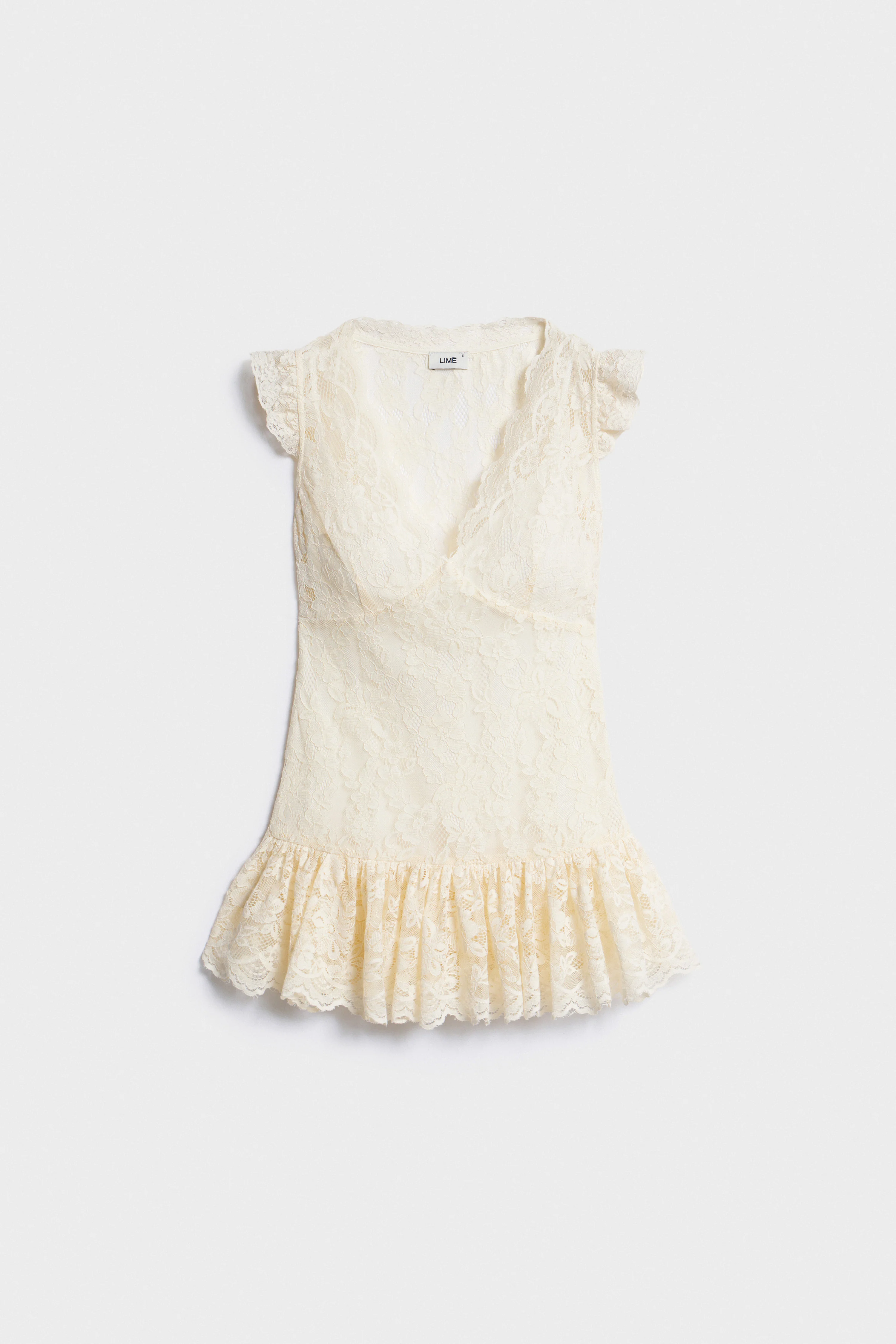 RUFFLE TRIM LACE TOP - Image 5