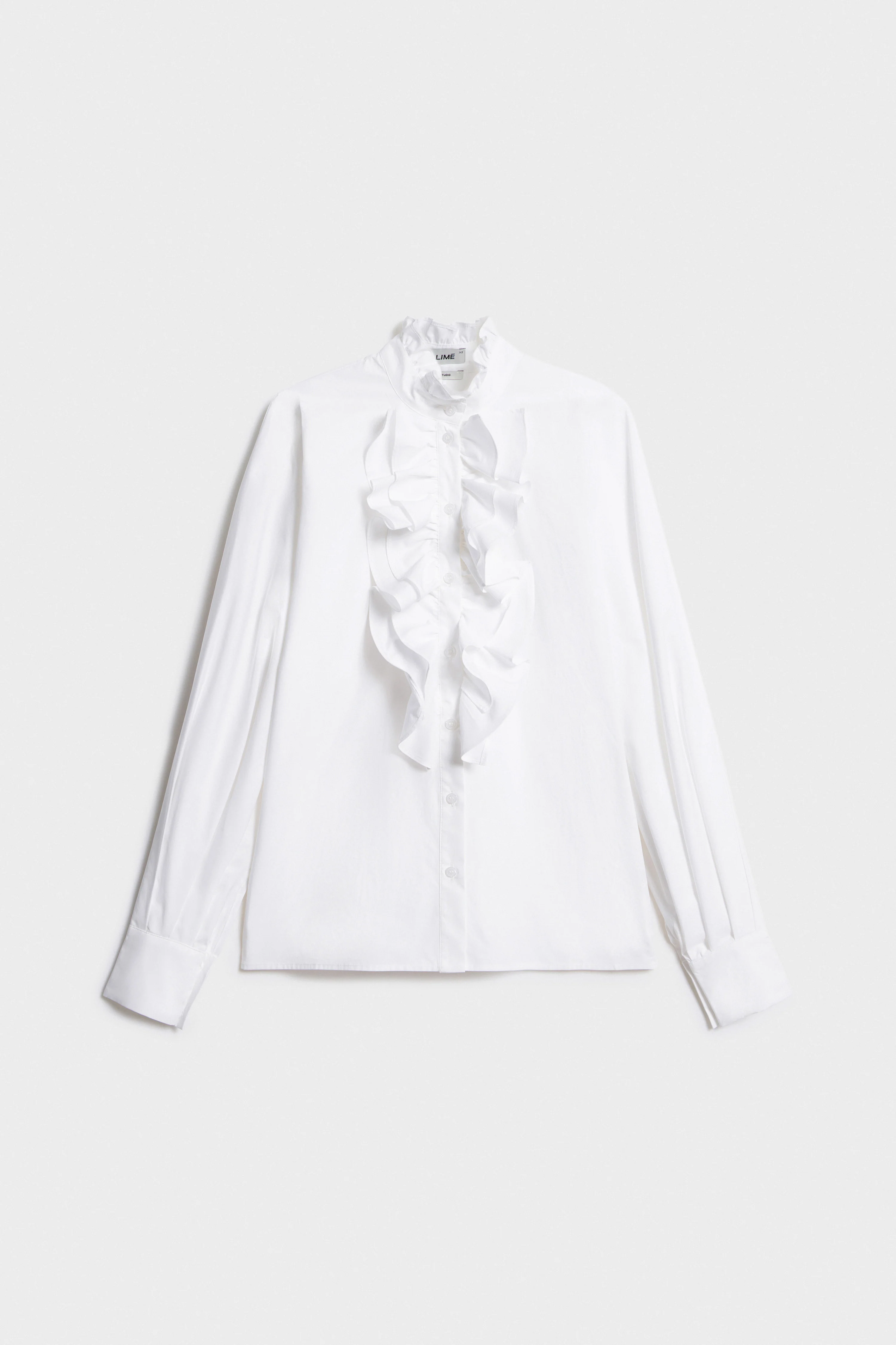 RUFFLED COTTON BLOUSE - Image 4