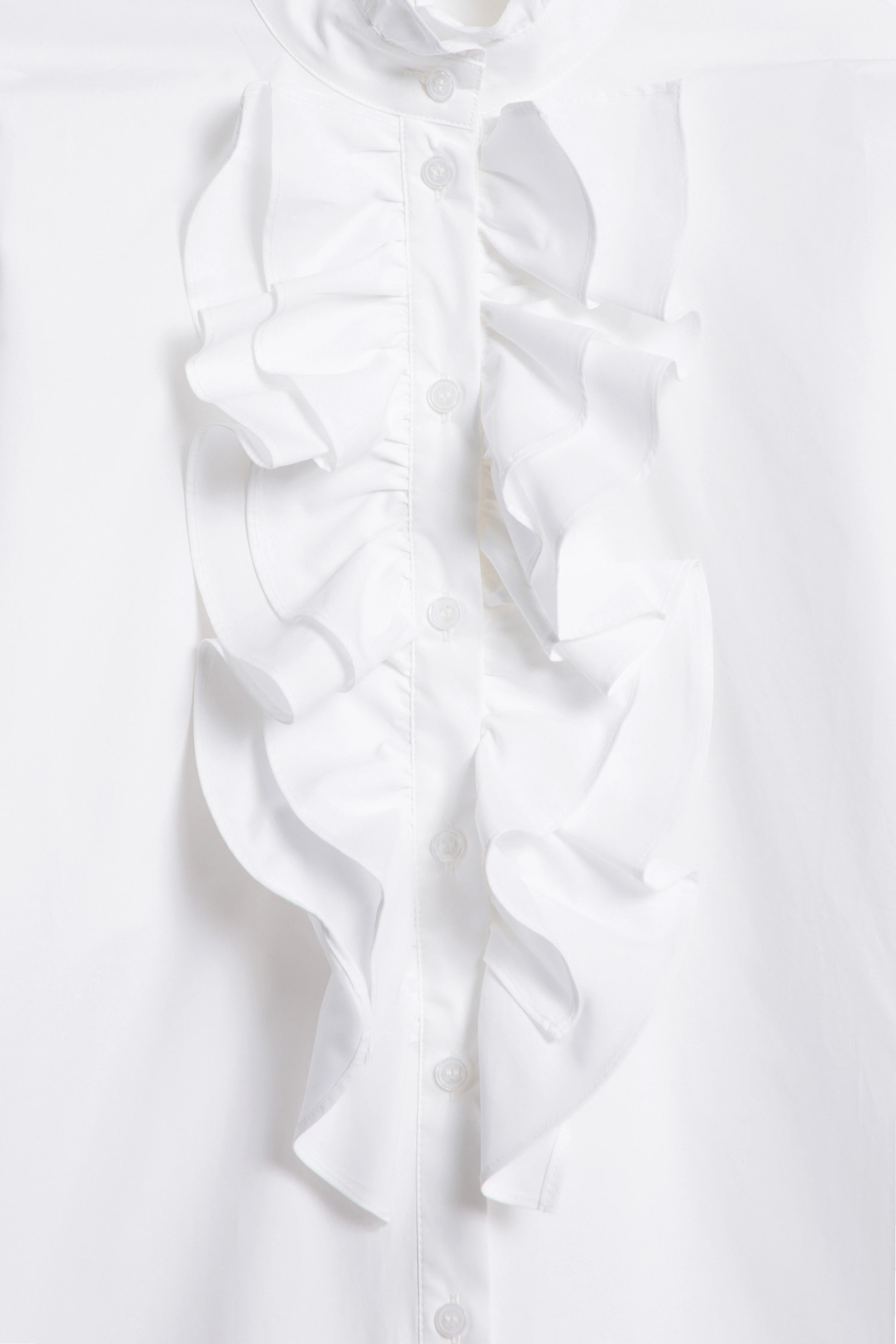 RUFFLED COTTON BLOUSE - Image 6