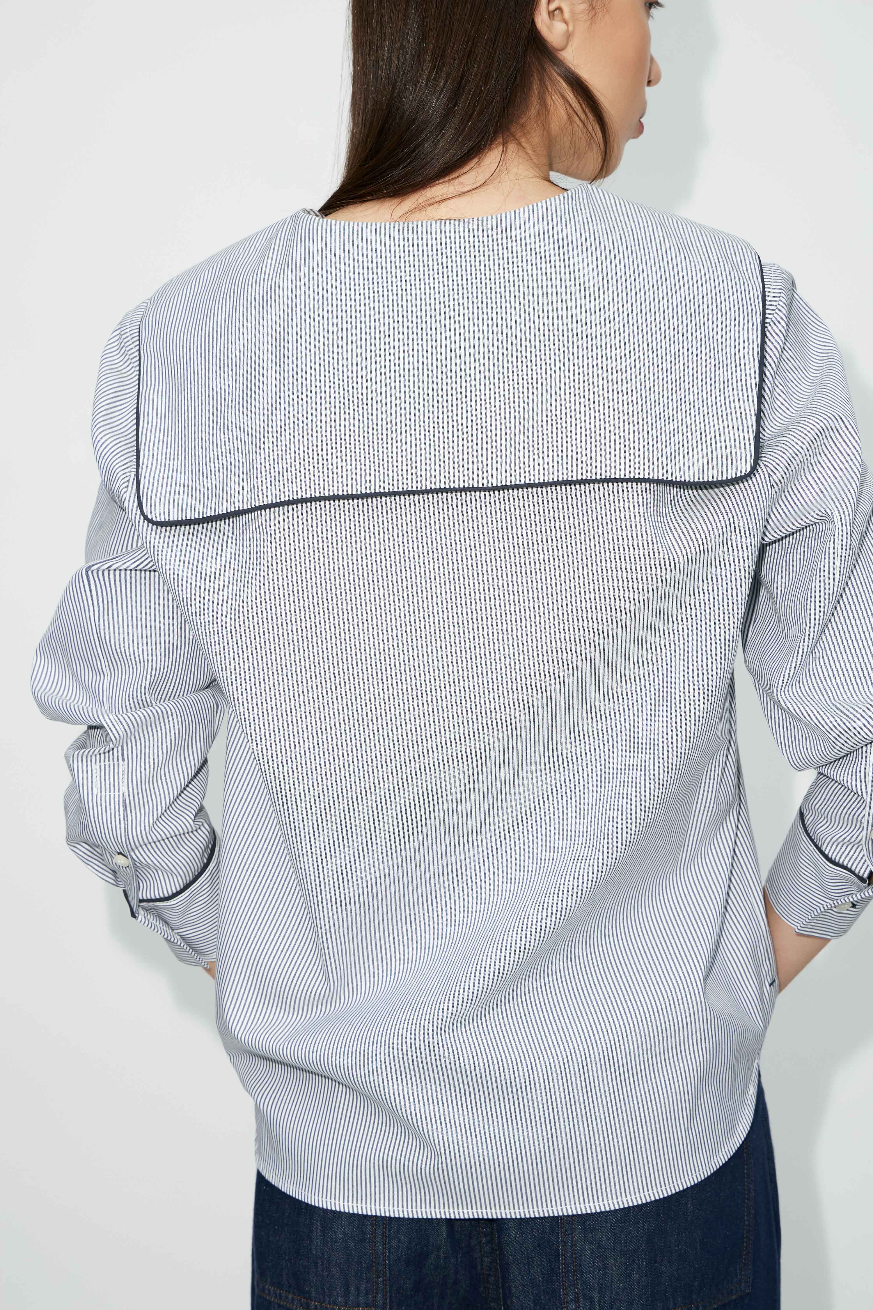 SAILOR-COLLAR COTTON SHIRT - Image 3