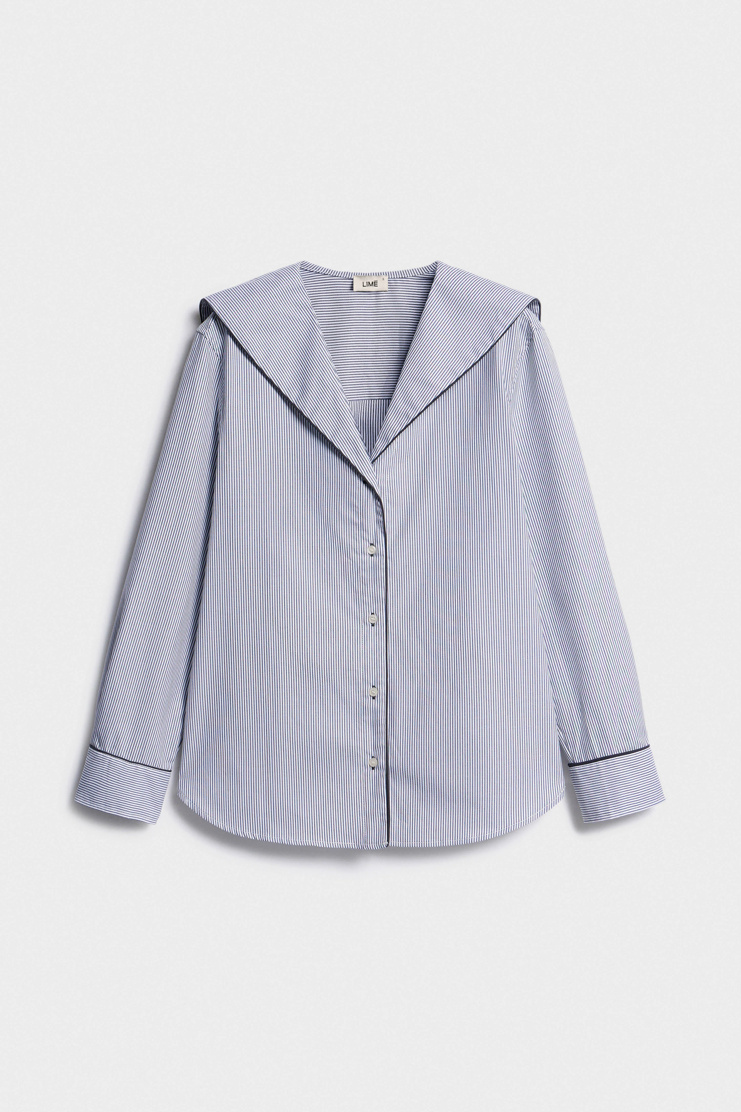 SAILOR-COLLAR COTTON SHIRT - Image 4