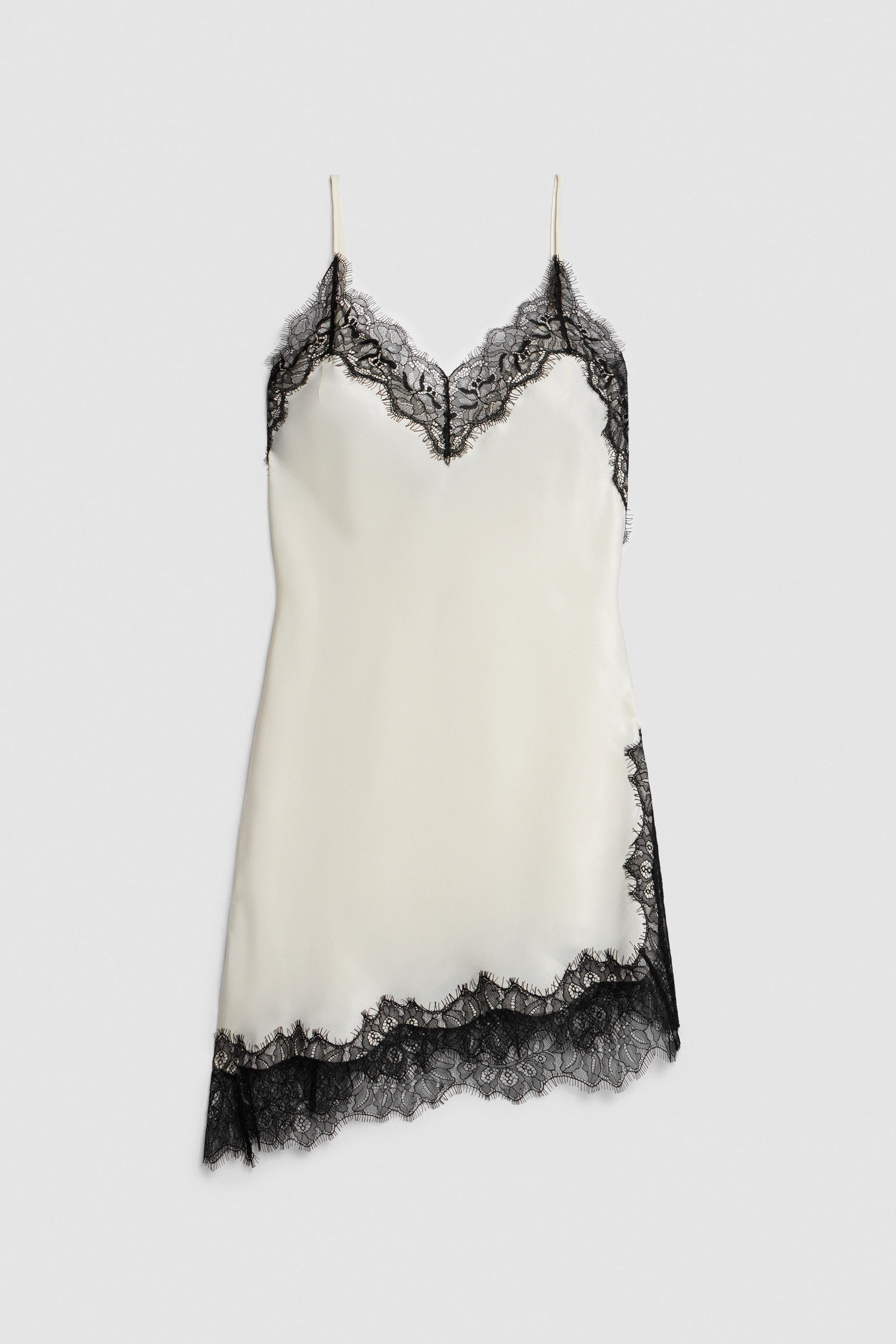 SATIN AND LACE LONG TOP - Image 5