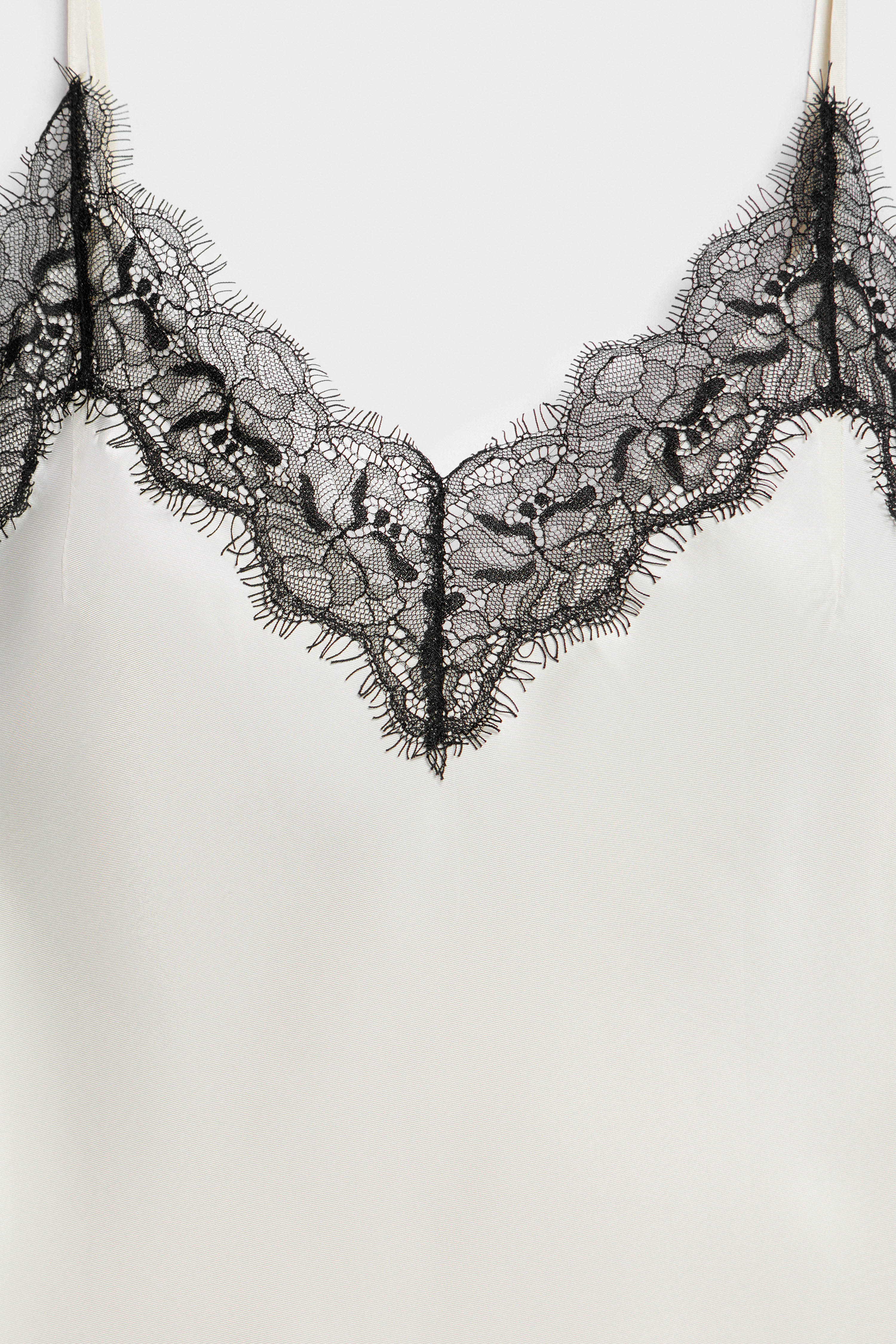 SATIN AND LACE LONG TOP - Image 7