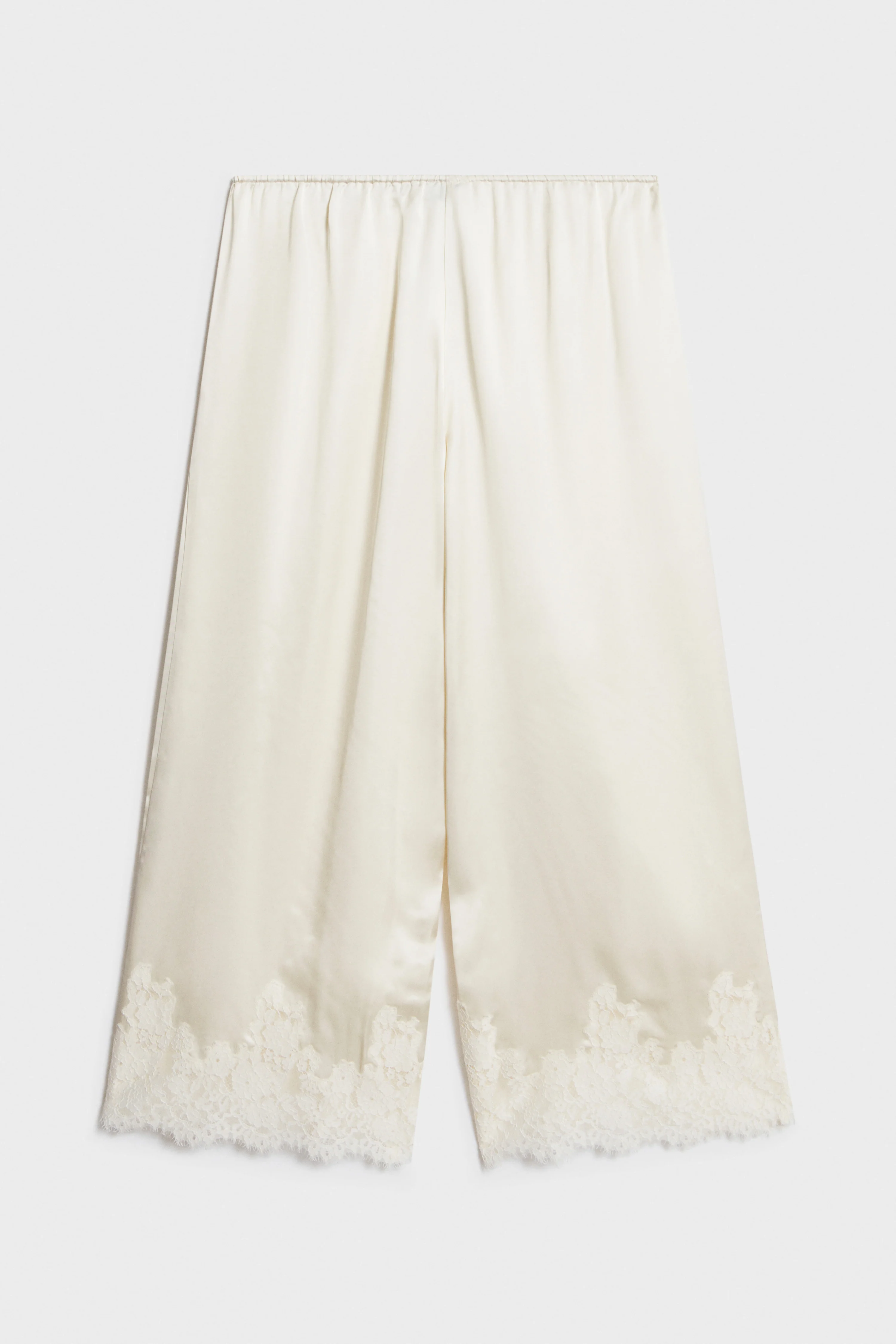 SATIN AND LACE PAJAMA TROUSERS - Image 5