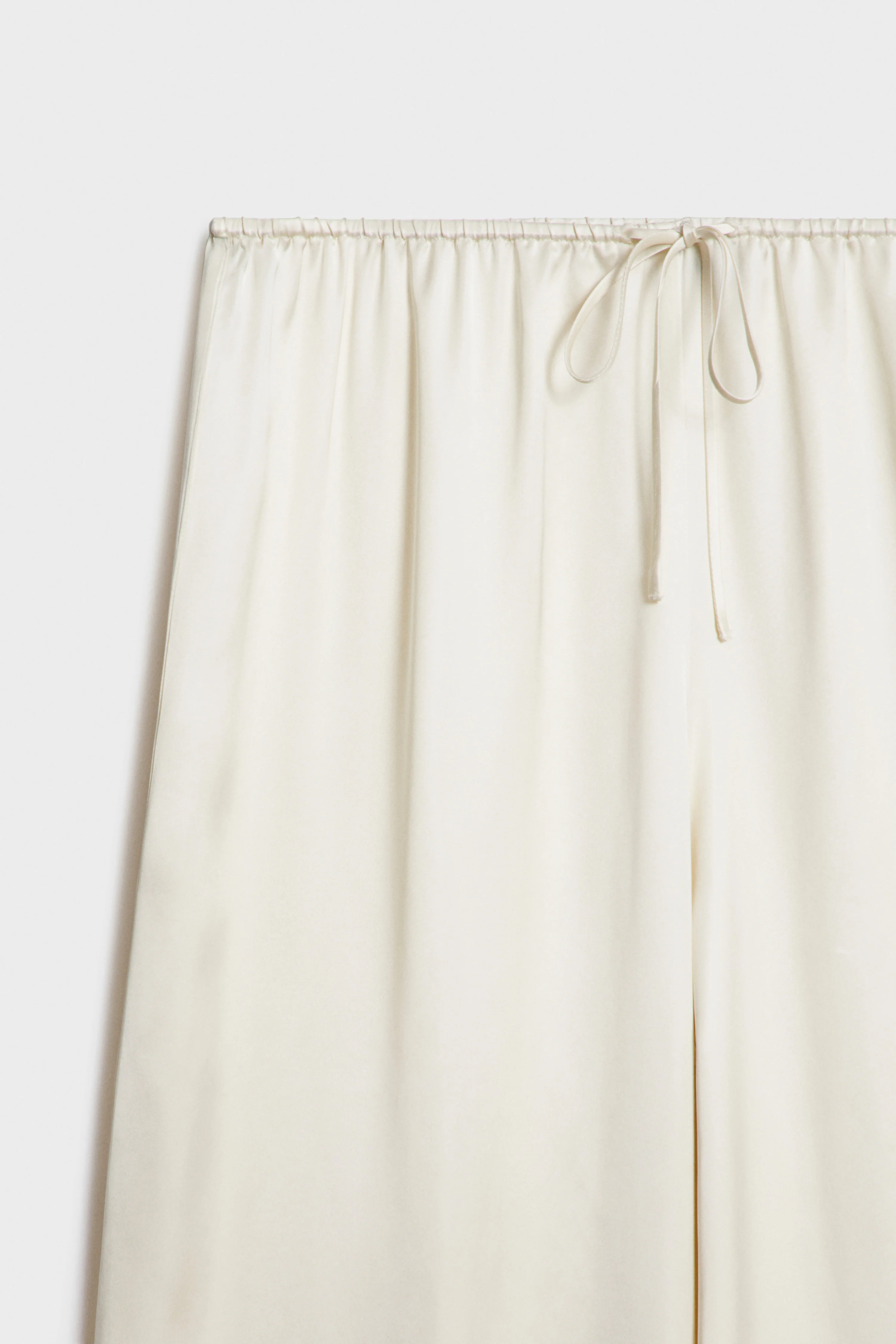 SATIN AND LACE PAJAMA TROUSERS - Image 6