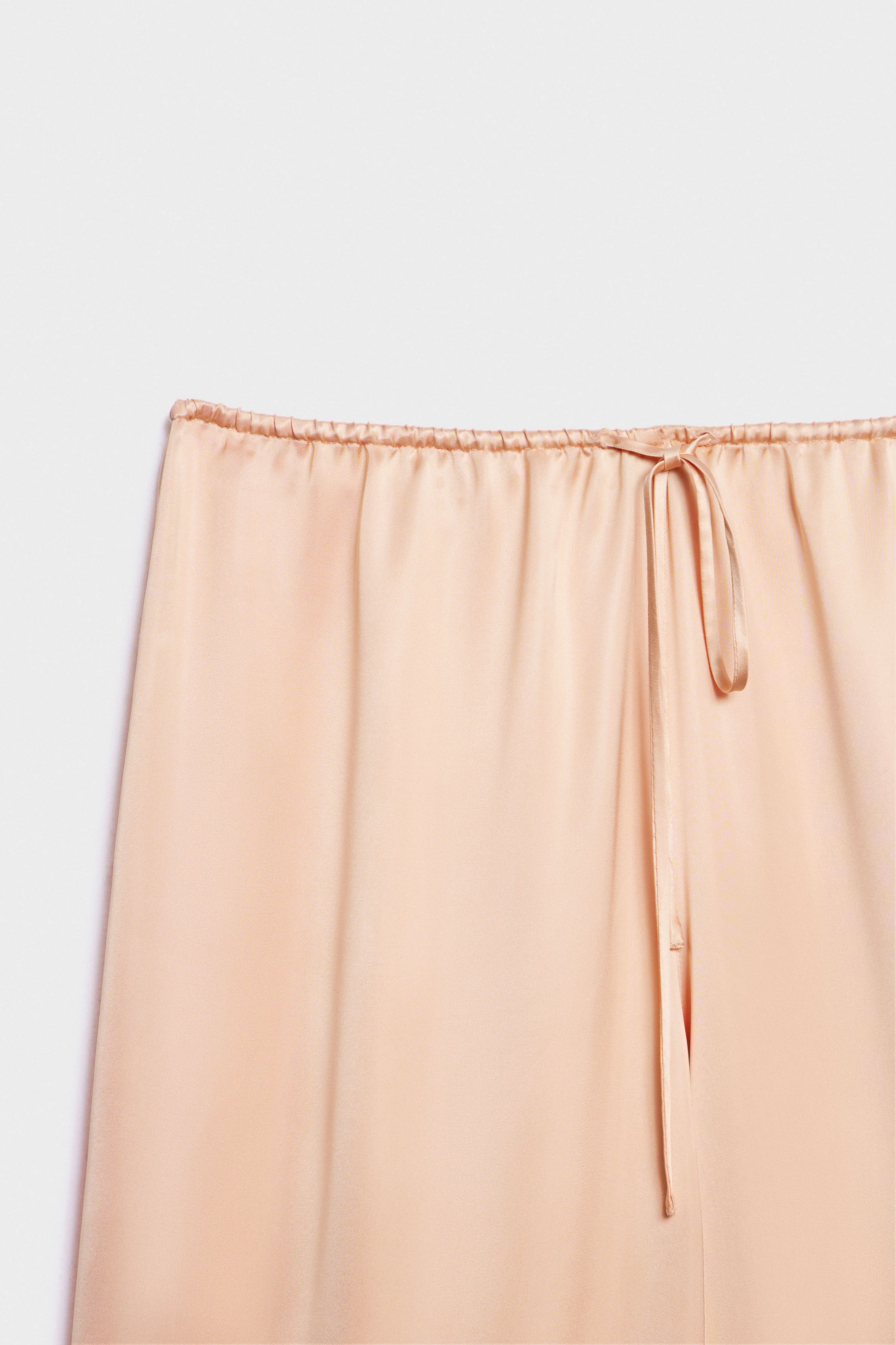 SATIN AND LACE PAJAMA TROUSERS - Image 6