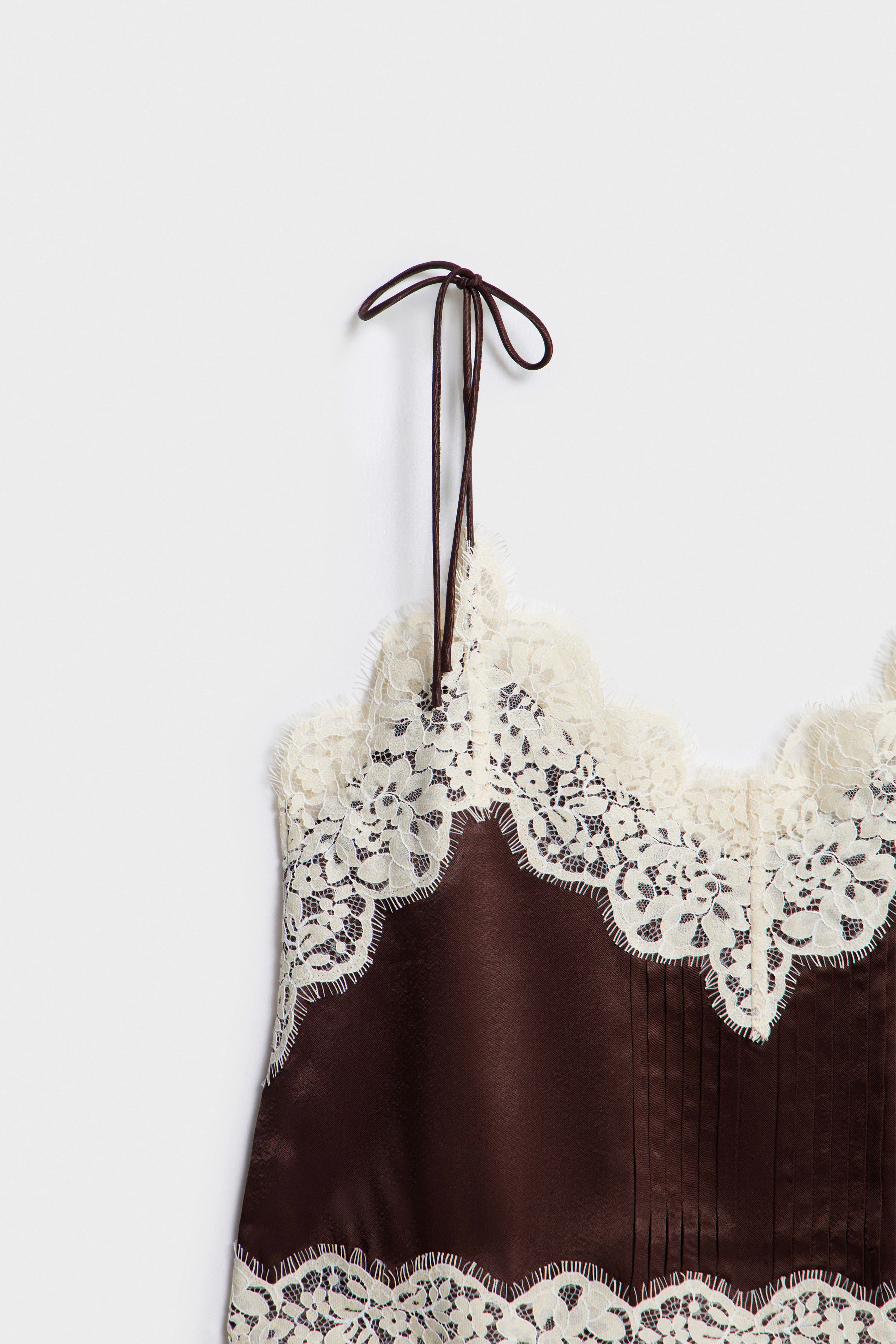 SATIN AND LACE TOP - Image 5