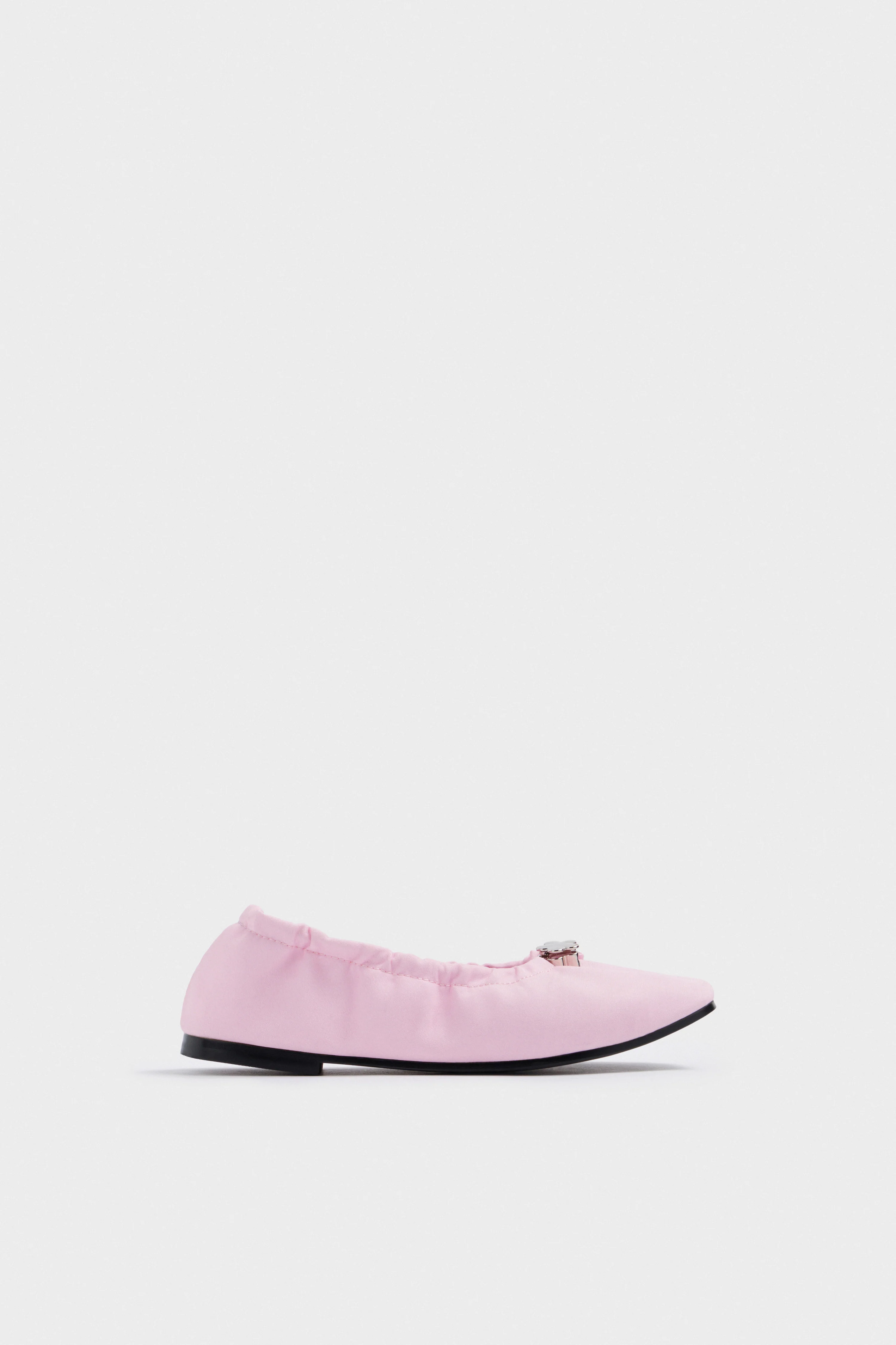 SATIN BALLET FLATS - Image 5