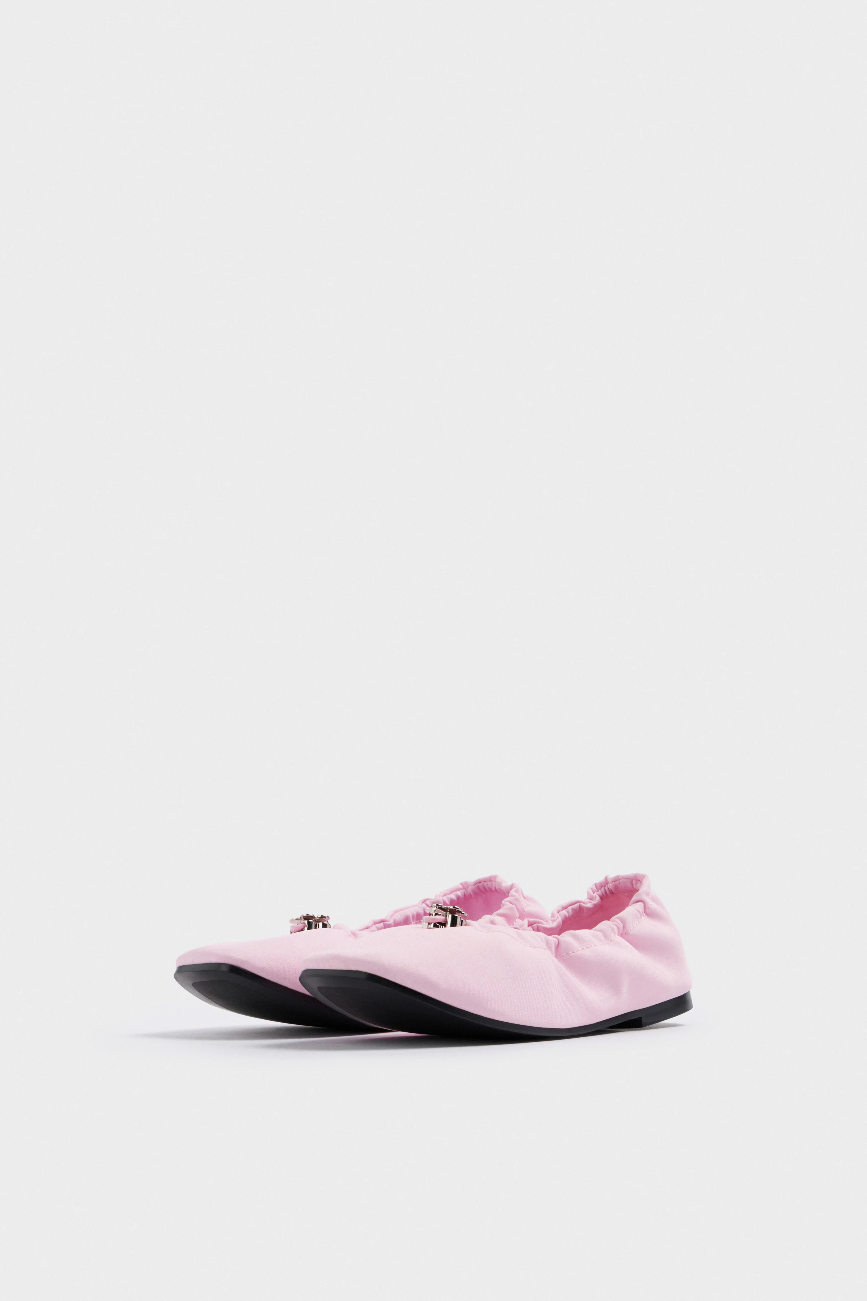 SATIN BALLET FLATS - Image 6