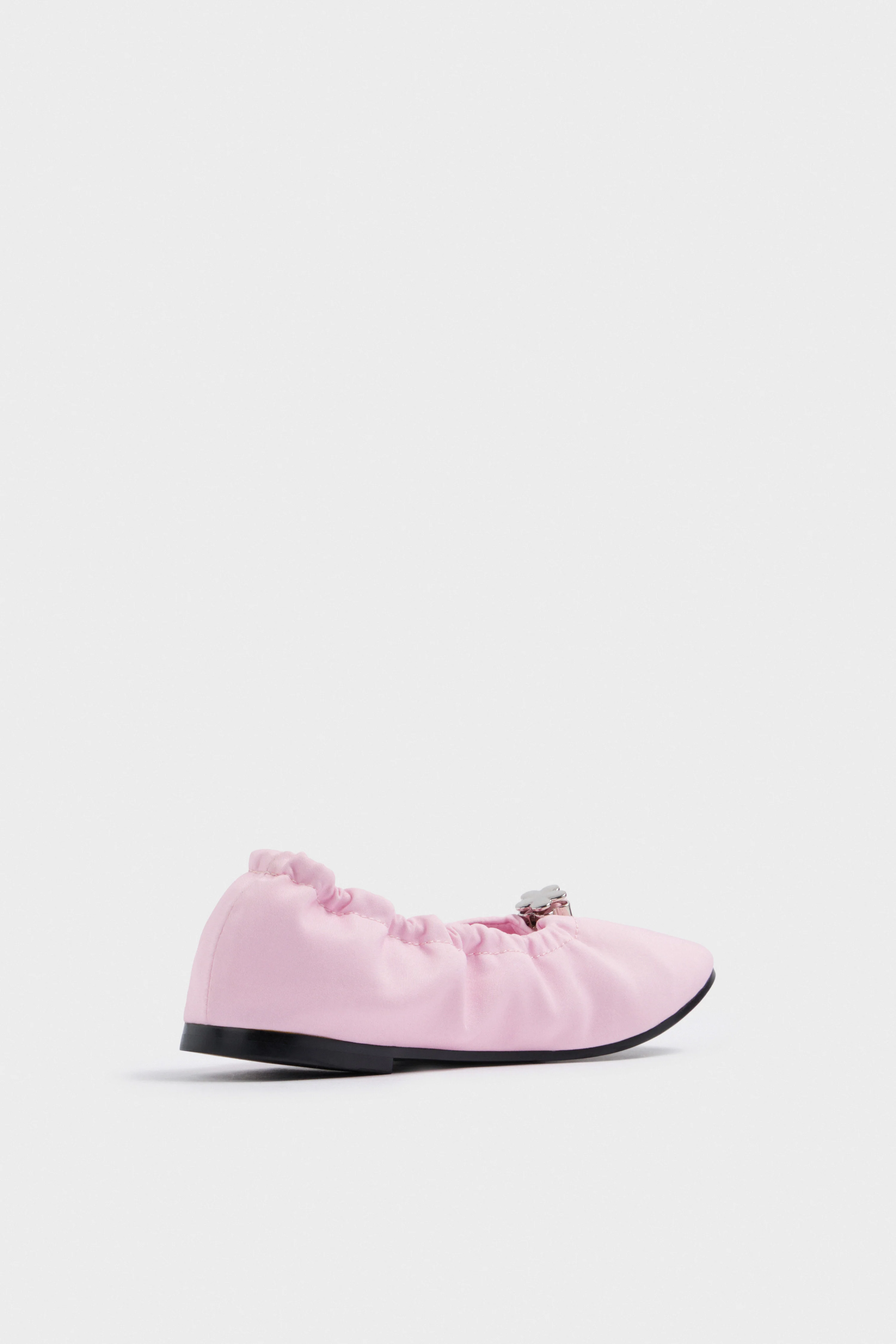 SATIN BALLET FLATS - Image 7
