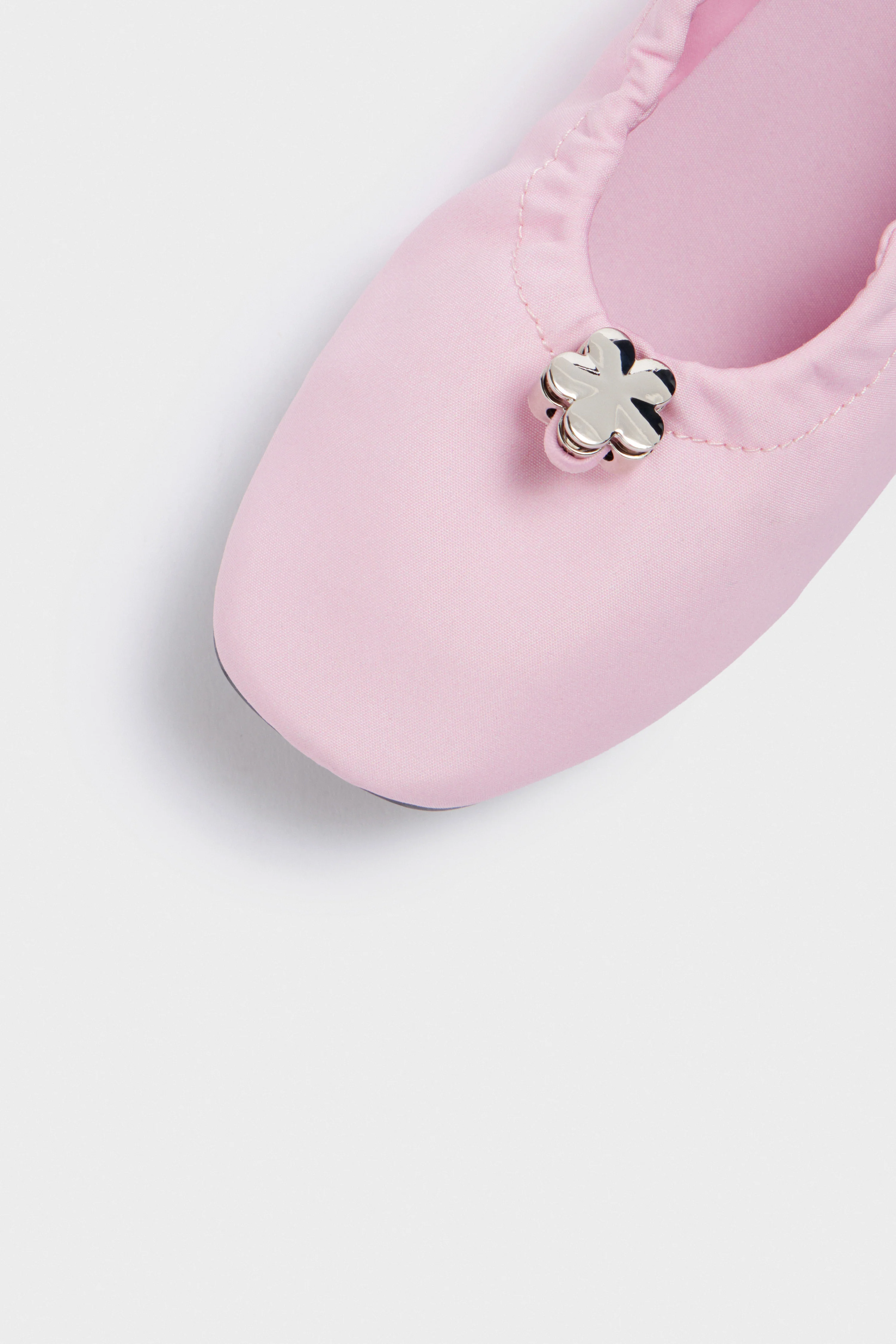 SATIN BALLET FLATS - Image 8