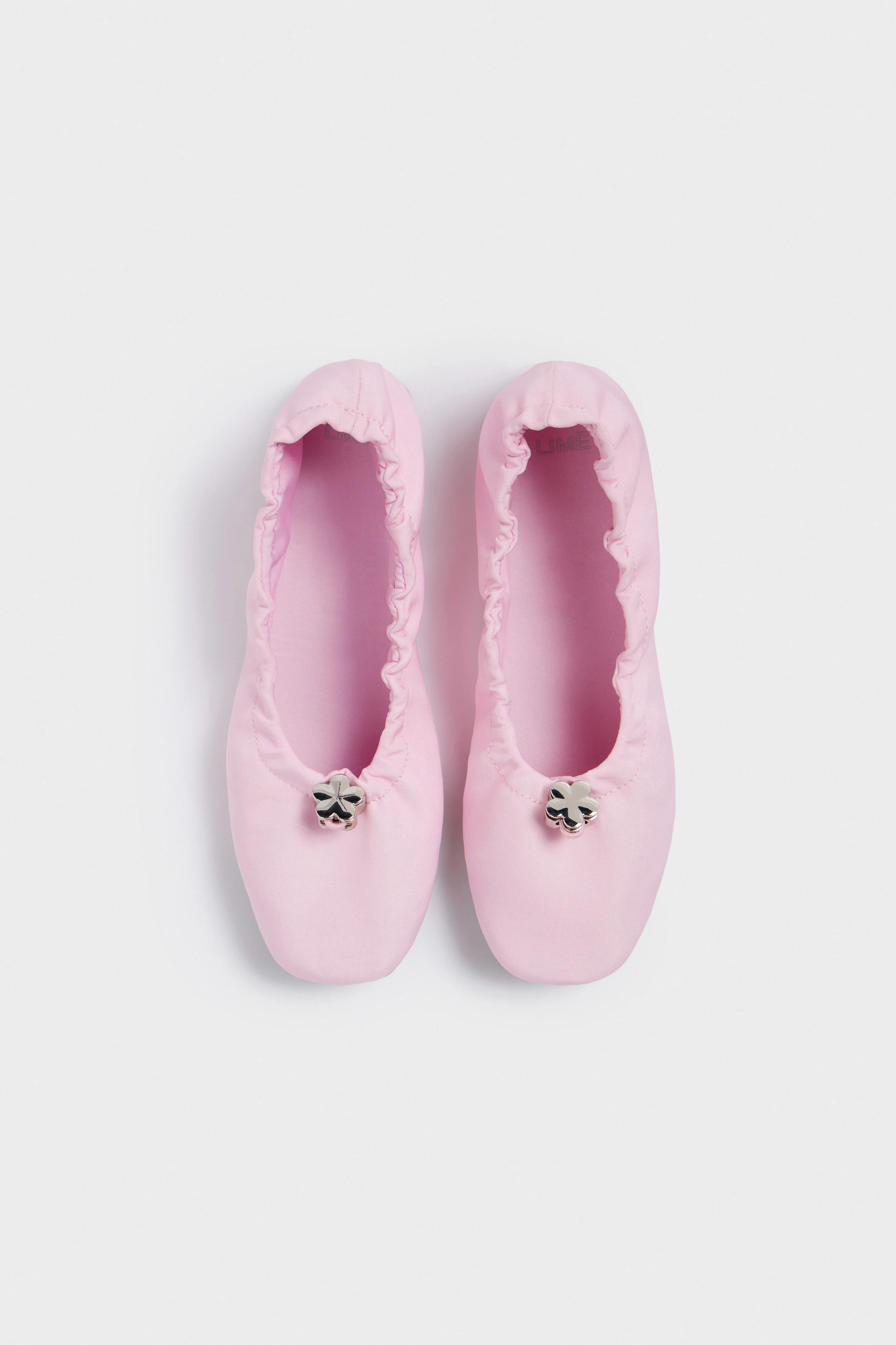 SATIN BALLET FLATS - Image 9