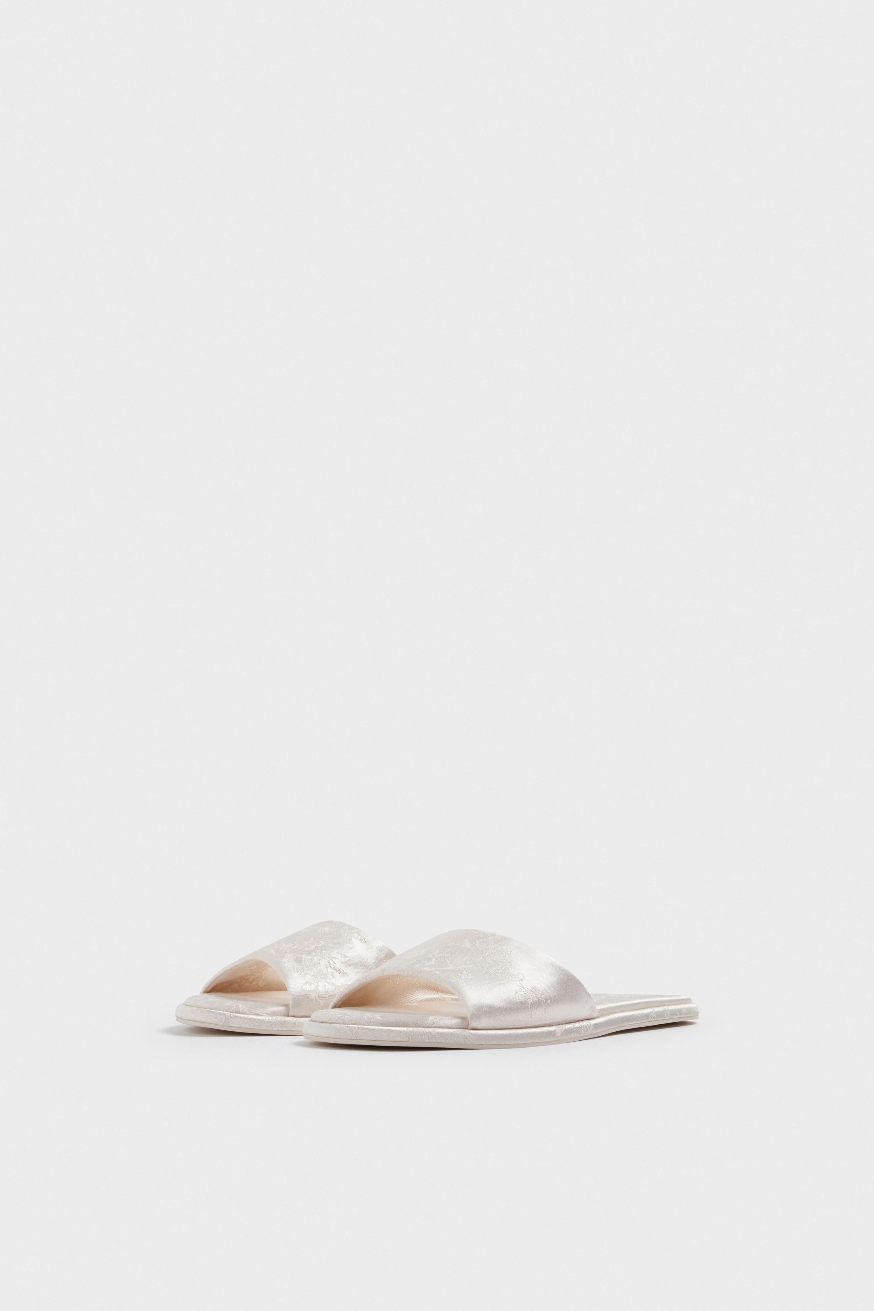 JACQUARD-SATIN SANDALS - Image 5