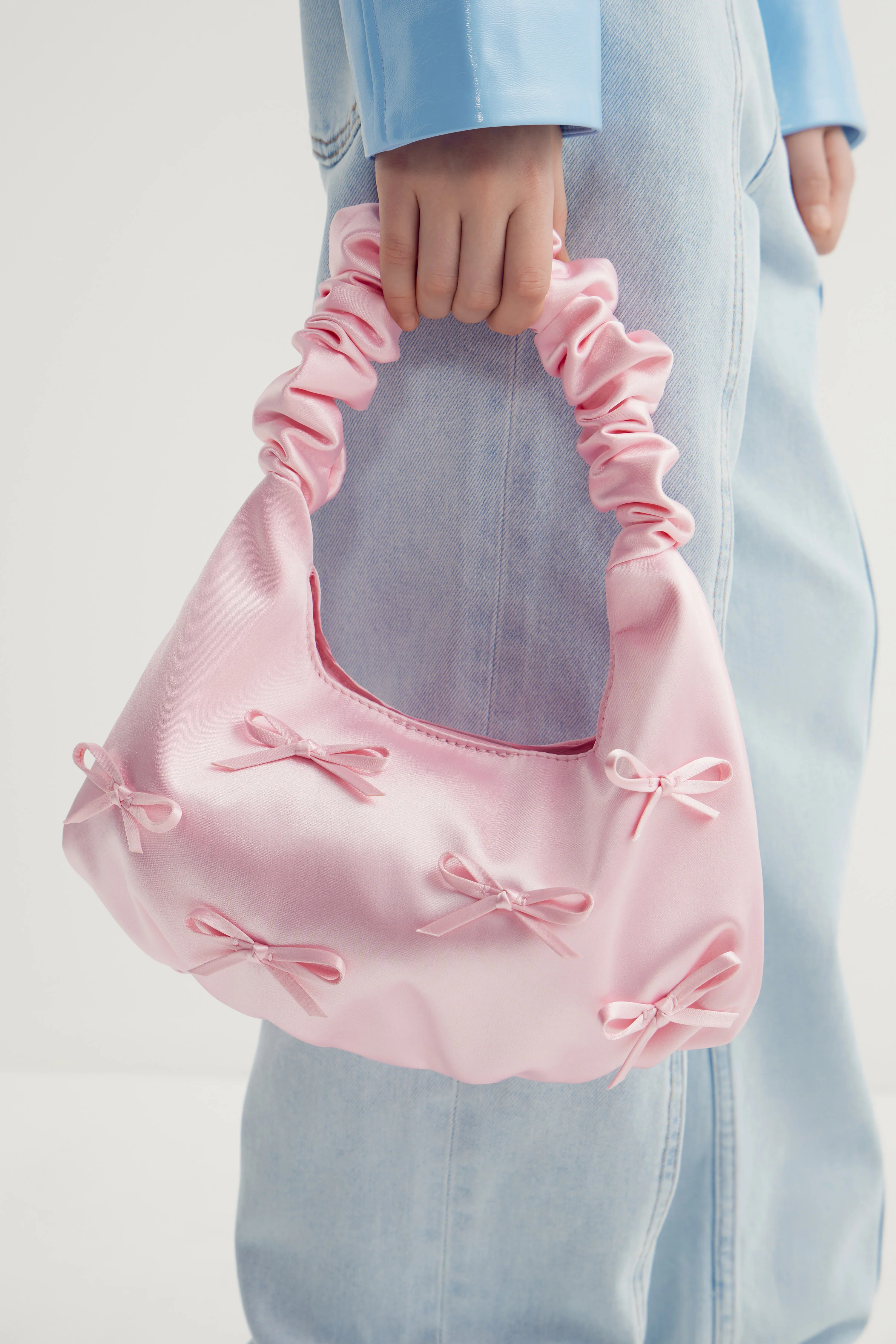 SATIN SHOULDER BAG