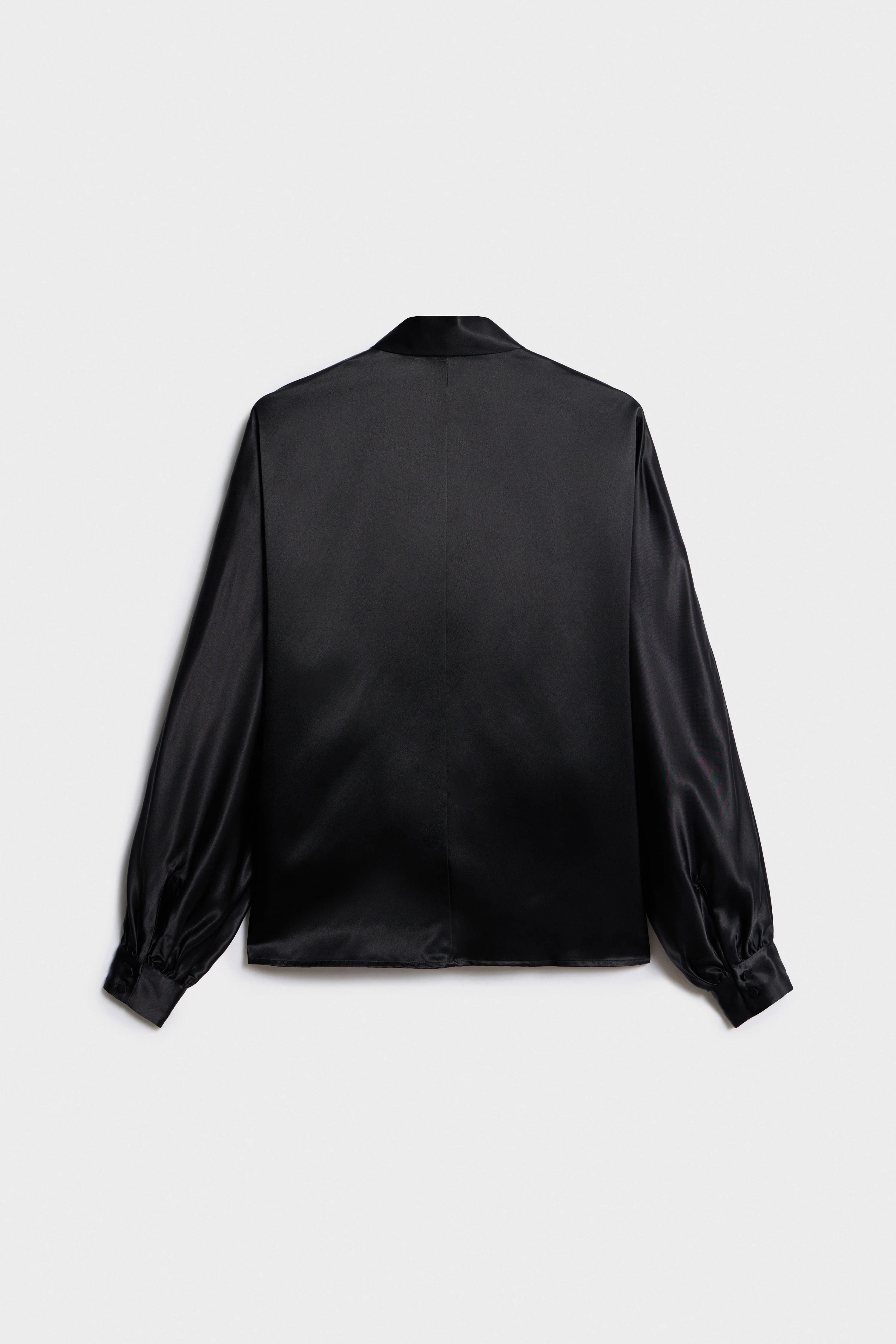 SCARF-DETAIL SATIN BLOUSE - Image 6