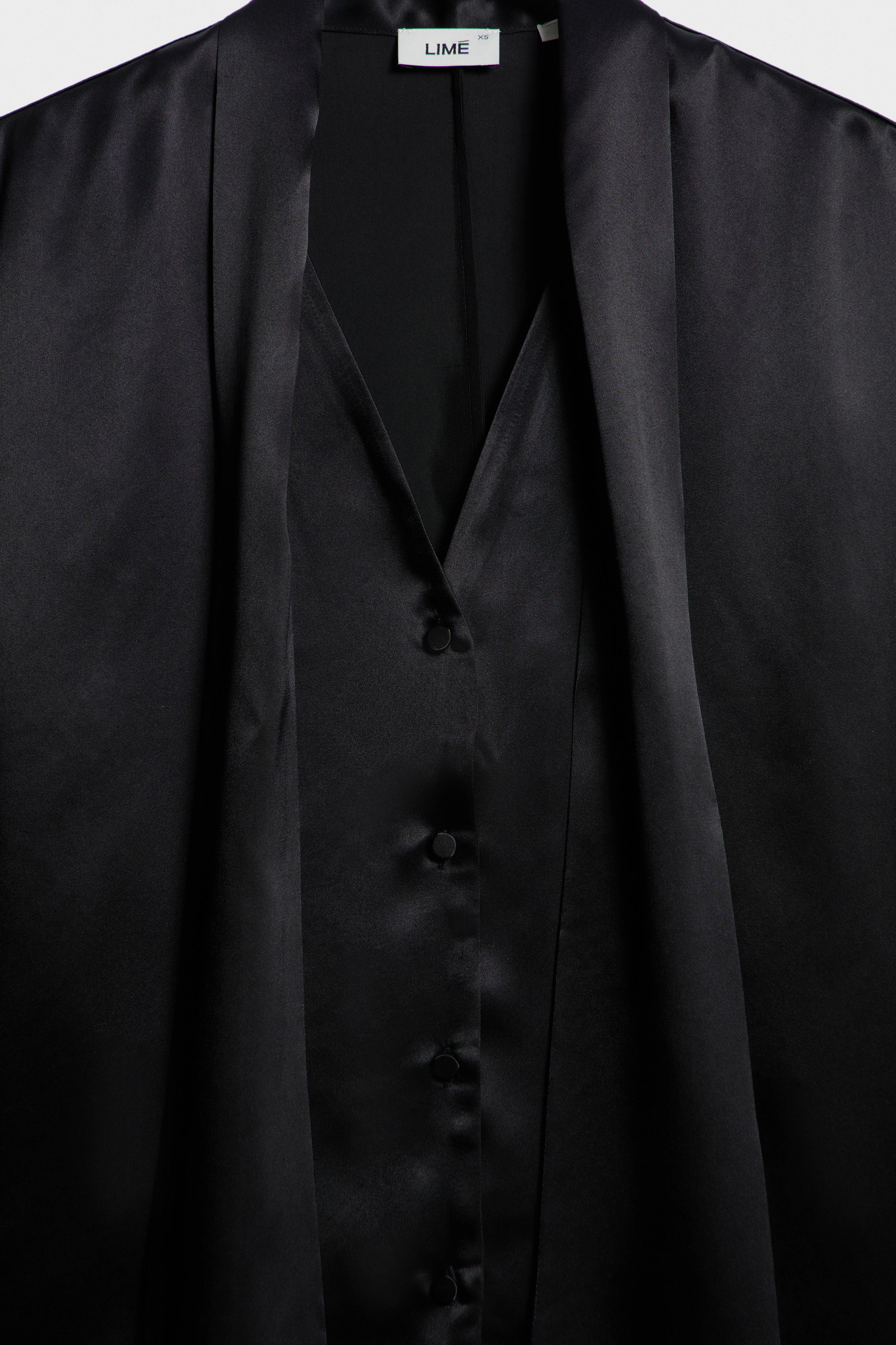 SCARF-DETAIL SATIN BLOUSE - Image 7