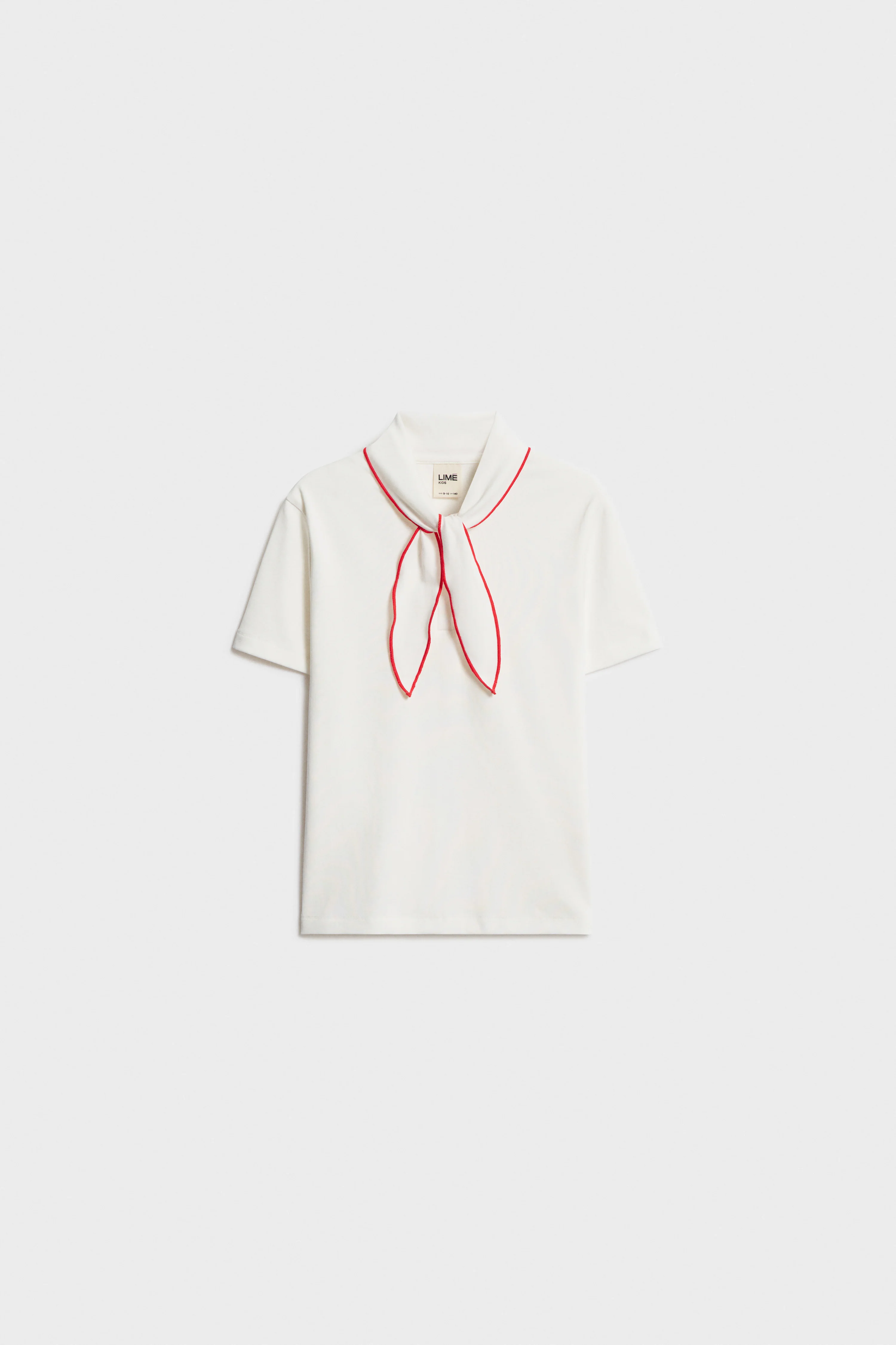 SCARF-DETAIL T-SHIRT