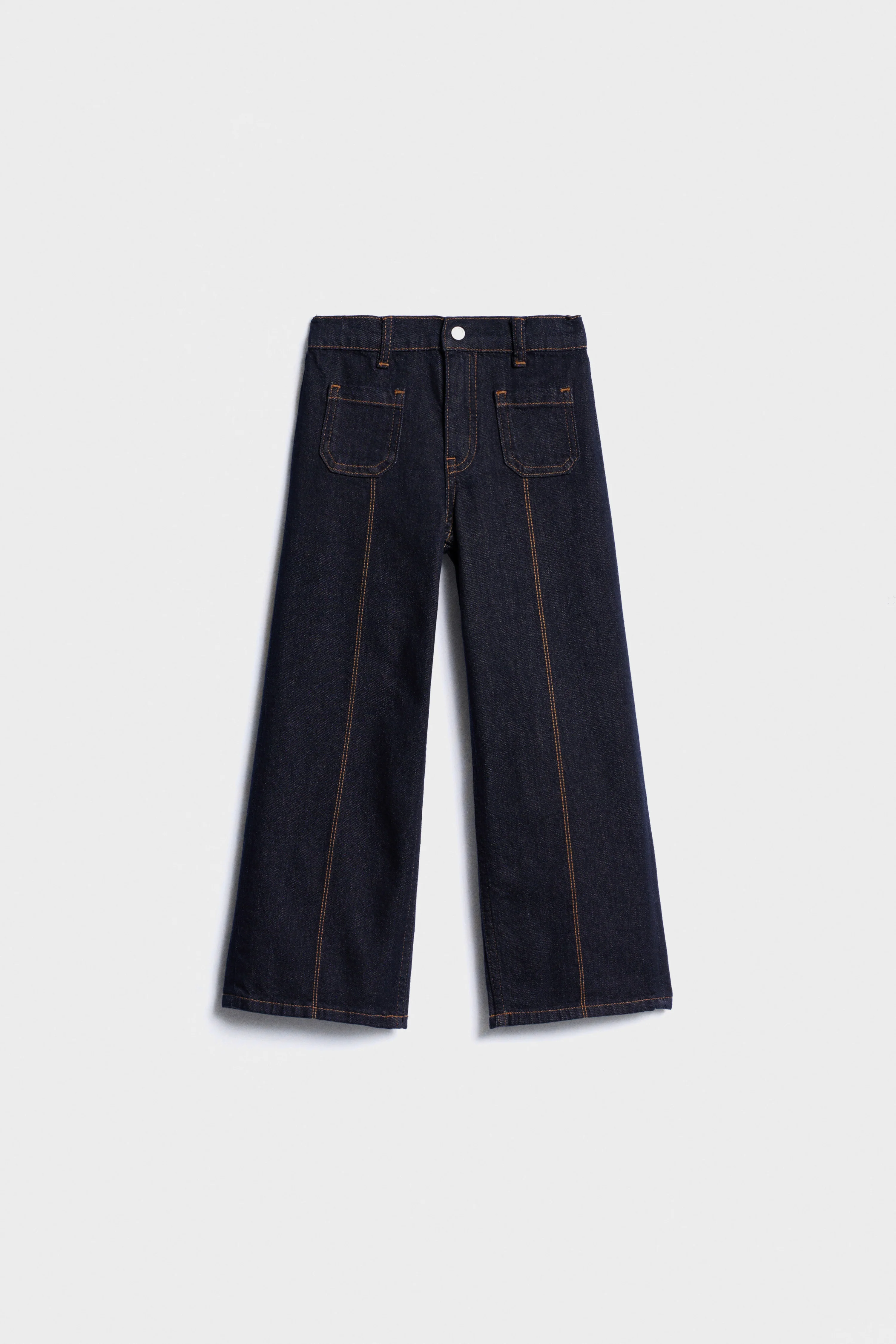 SEAM-DETAIL WIDE-LEG JEANS - Image 5