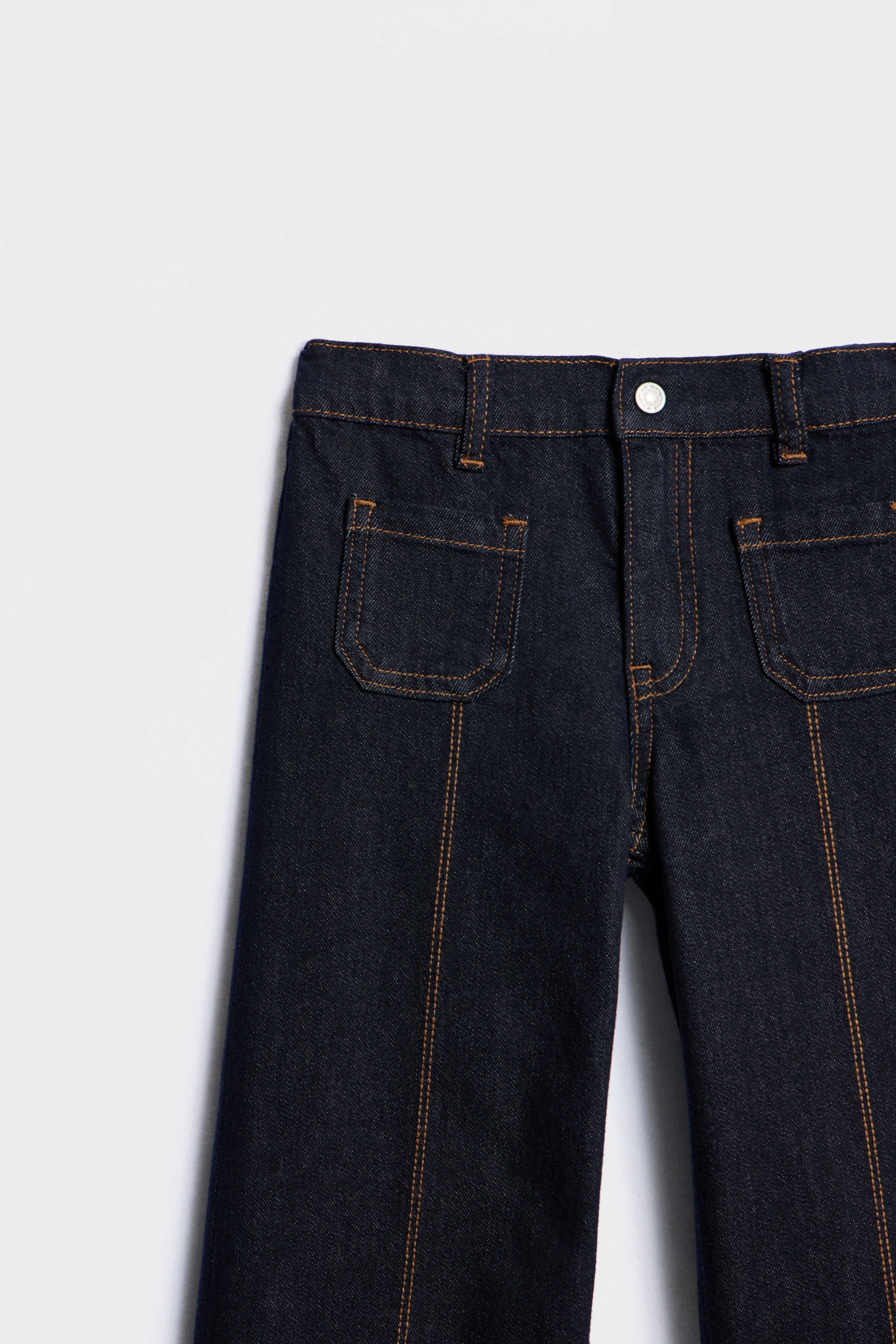 SEAM-DETAIL WIDE-LEG JEANS - Image 7