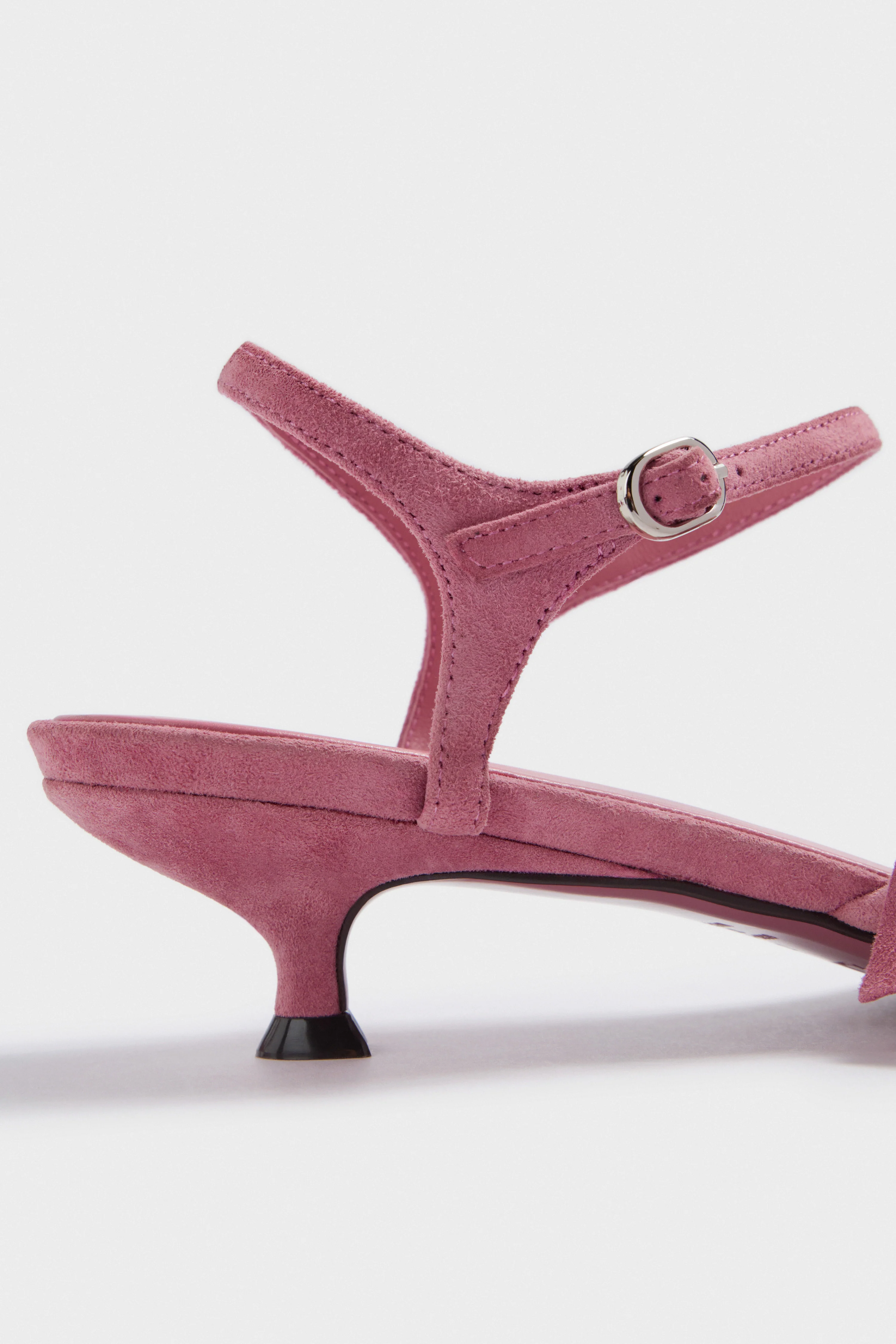 SHEEP SUEDE LEATHER FLOWER-DETAIL SANDALS - Image 8