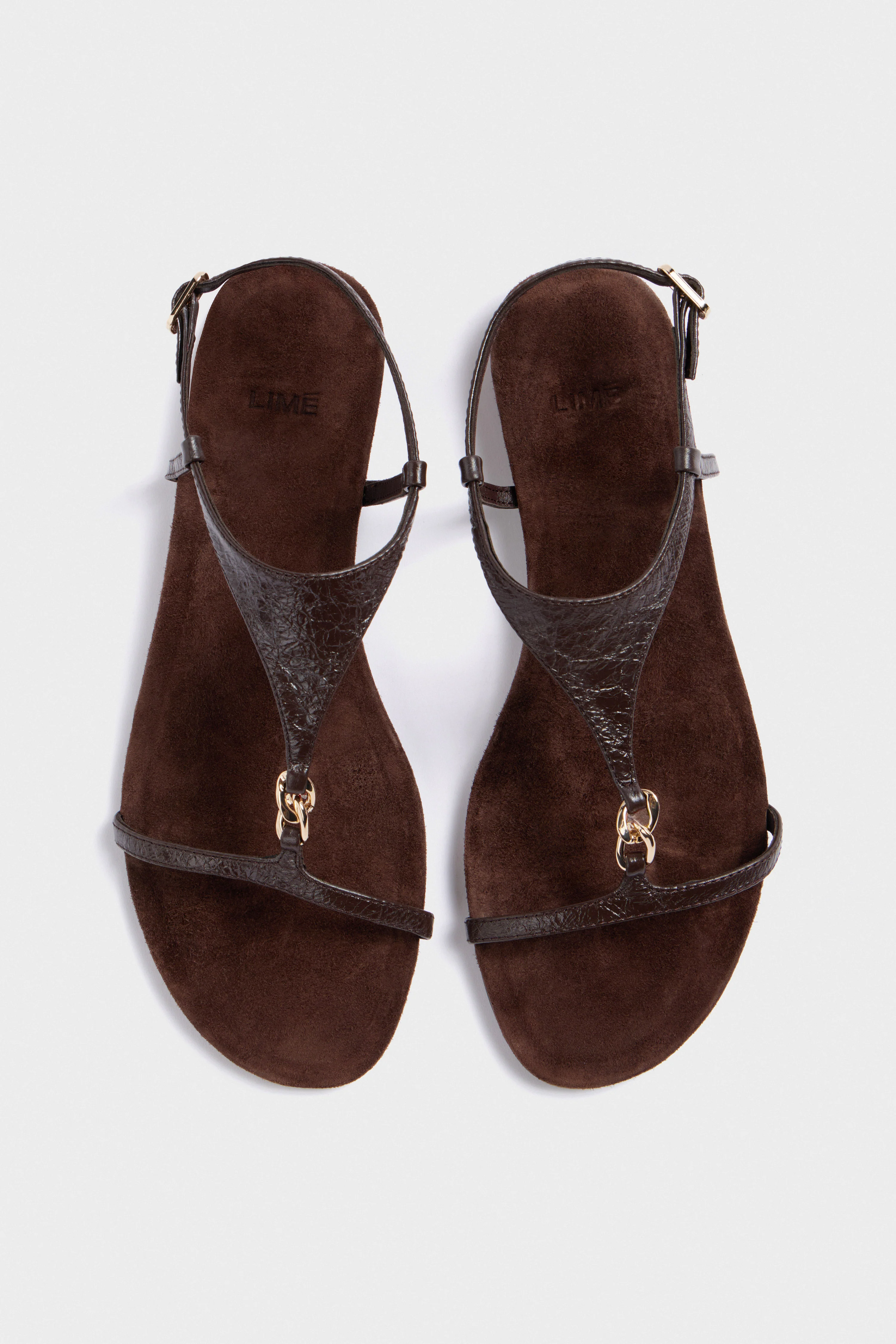 SHEEP LEATHER SANDALS - Image 3