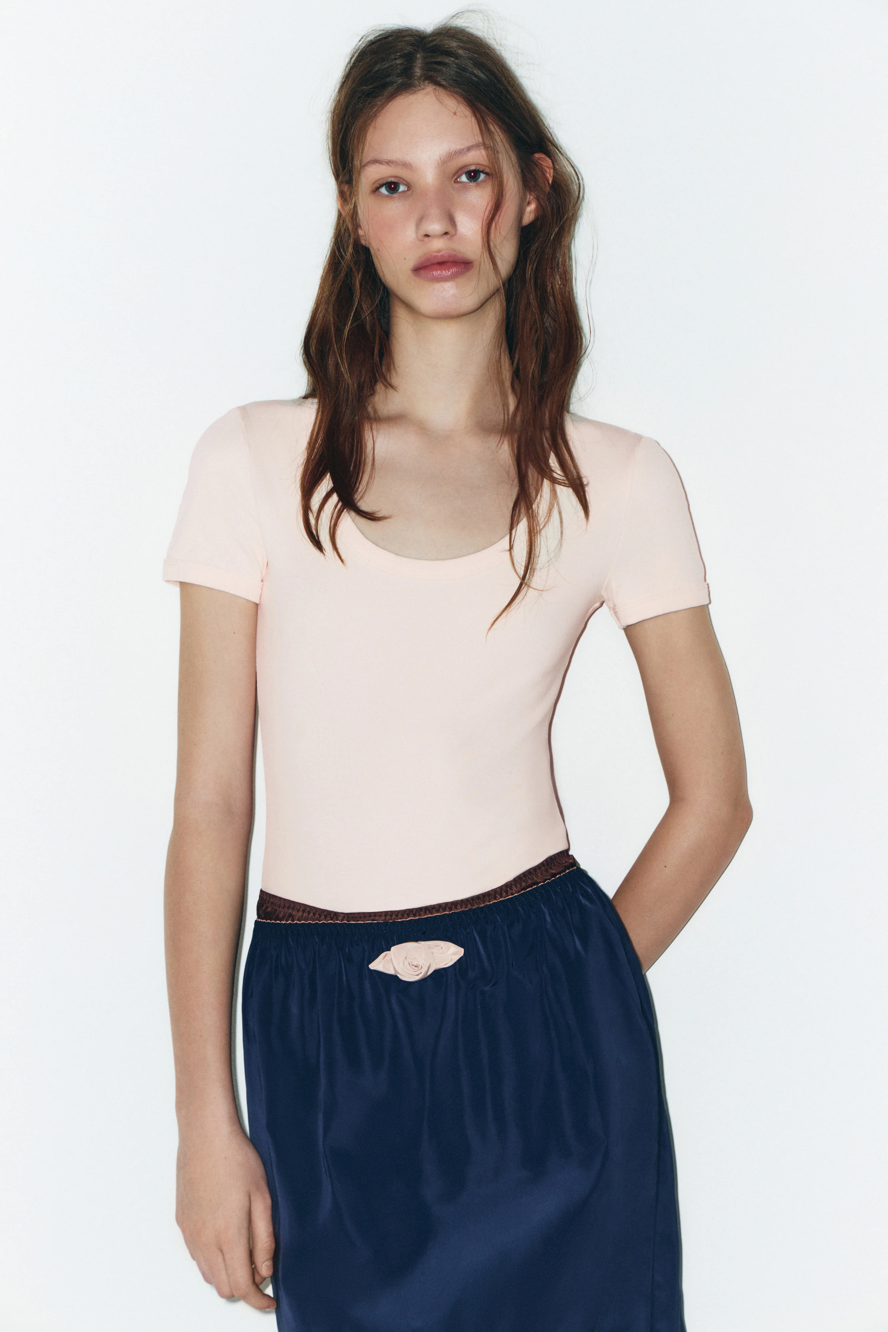 SHORT-SLEEVED COTTON BODYSUIT - Image 2