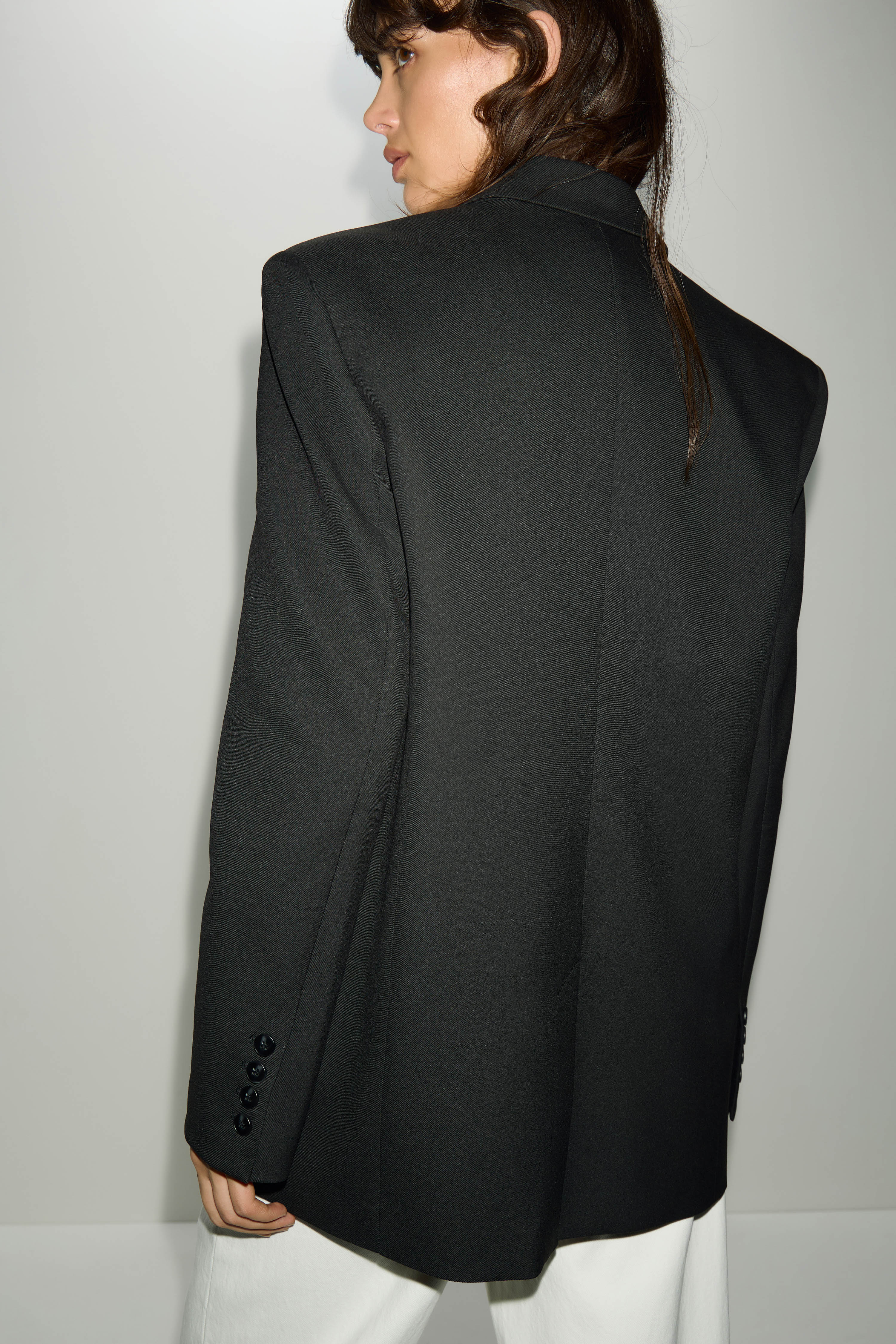 SINGLE-BREASTED VISCOSE BLEND BLAZER - Image 6