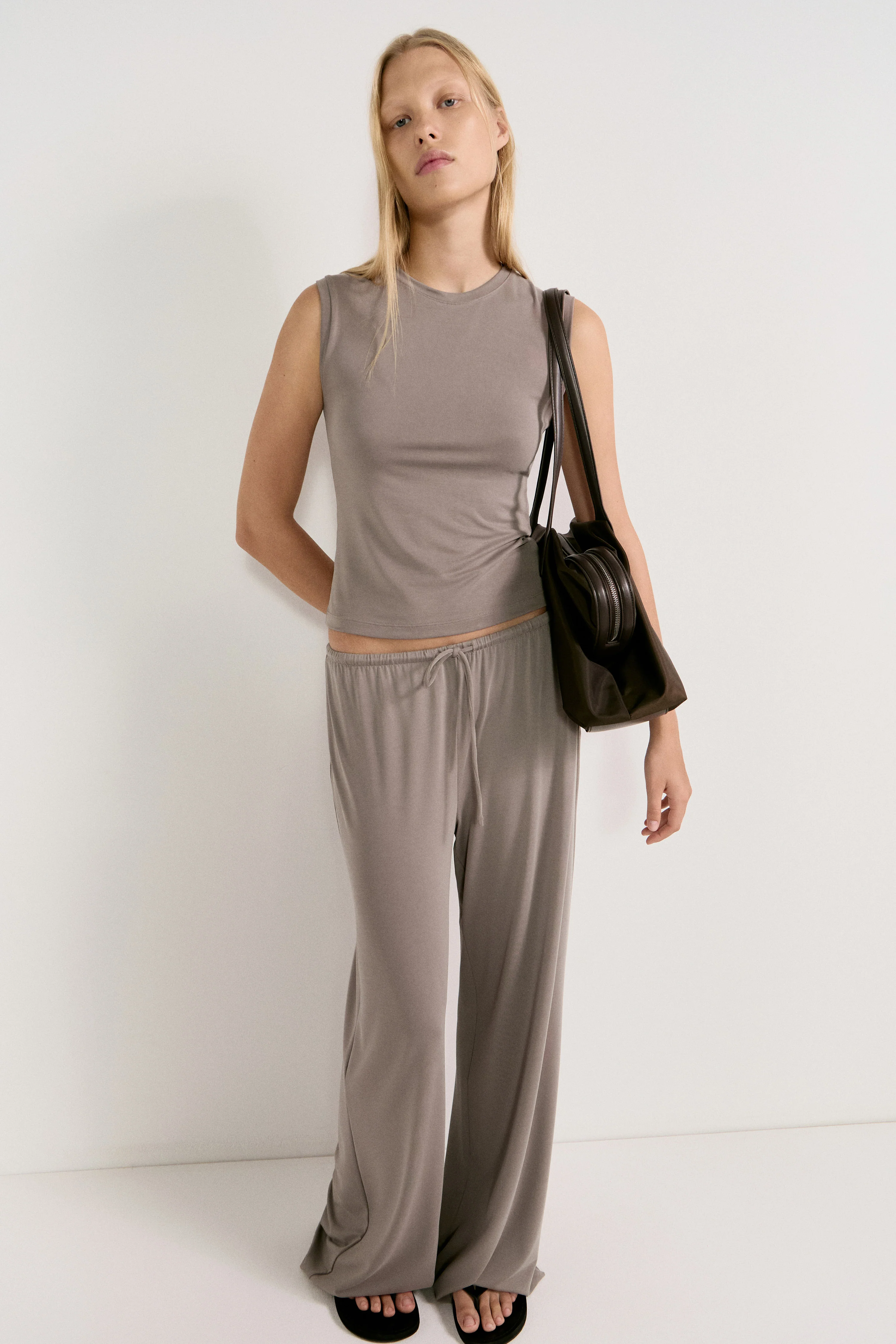SLIM FIT JERSEY TOP - Image 3