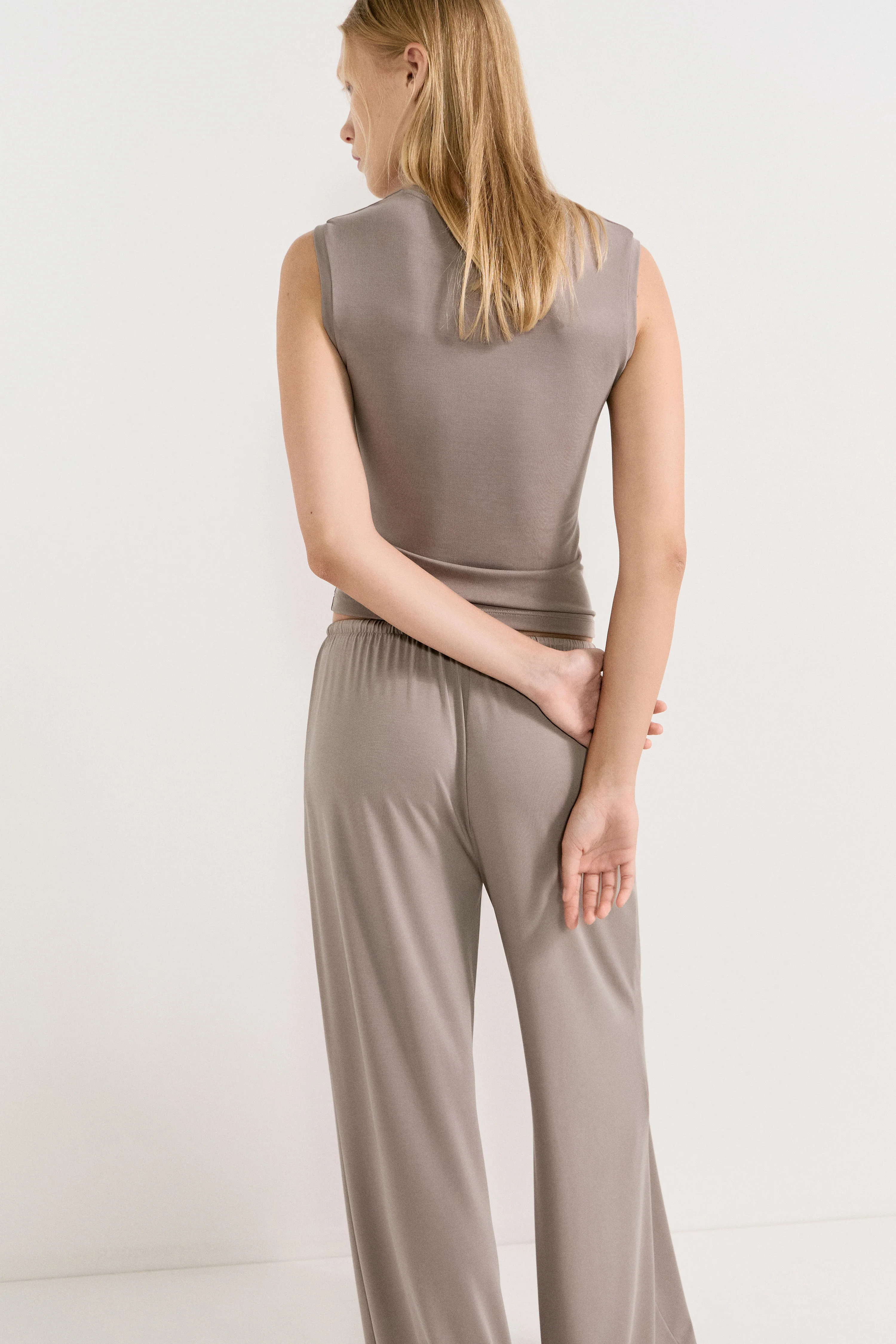 SLIM FIT JERSEY TOP - Image 4