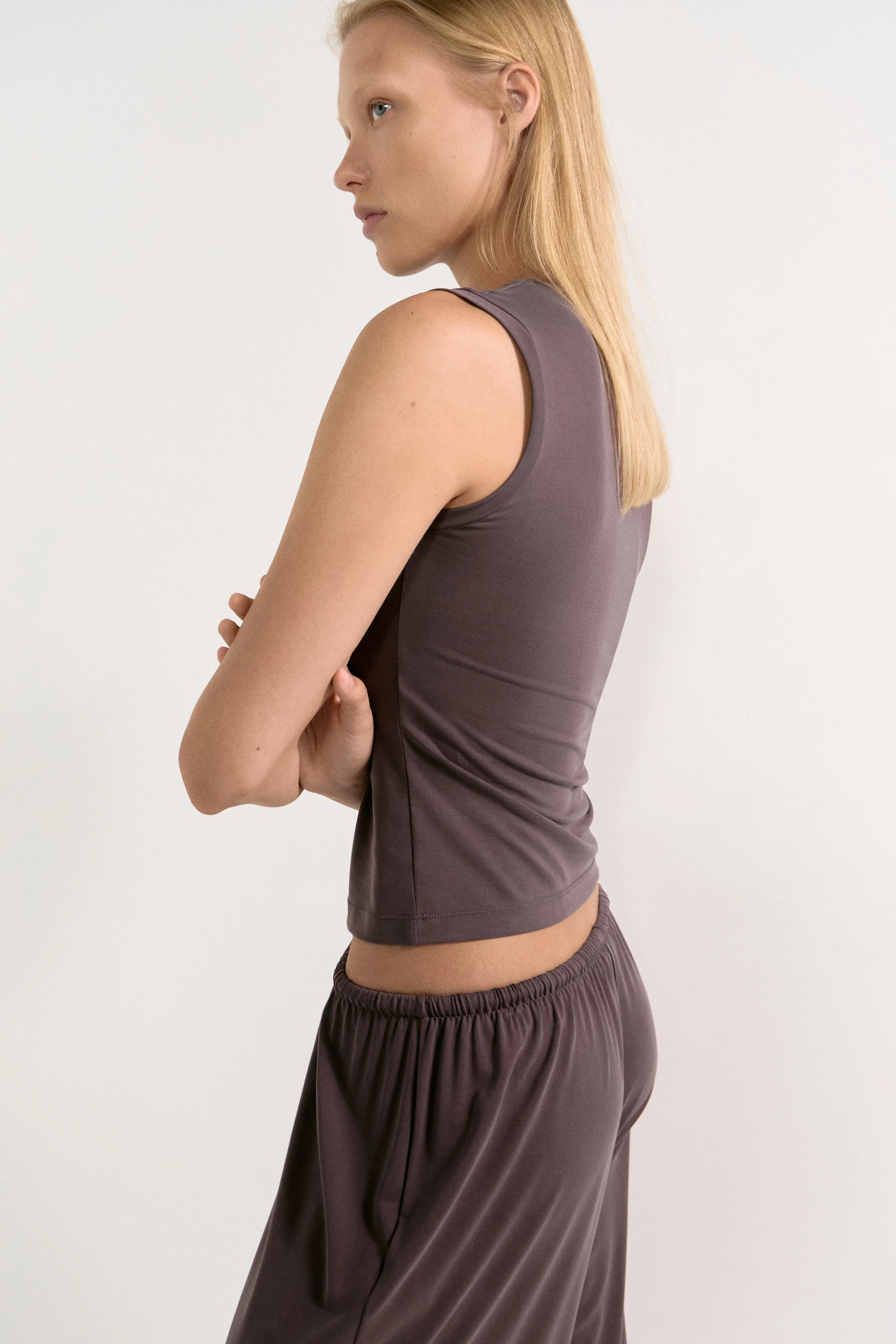 SLIM FIT JERSEY TOP - Image 3