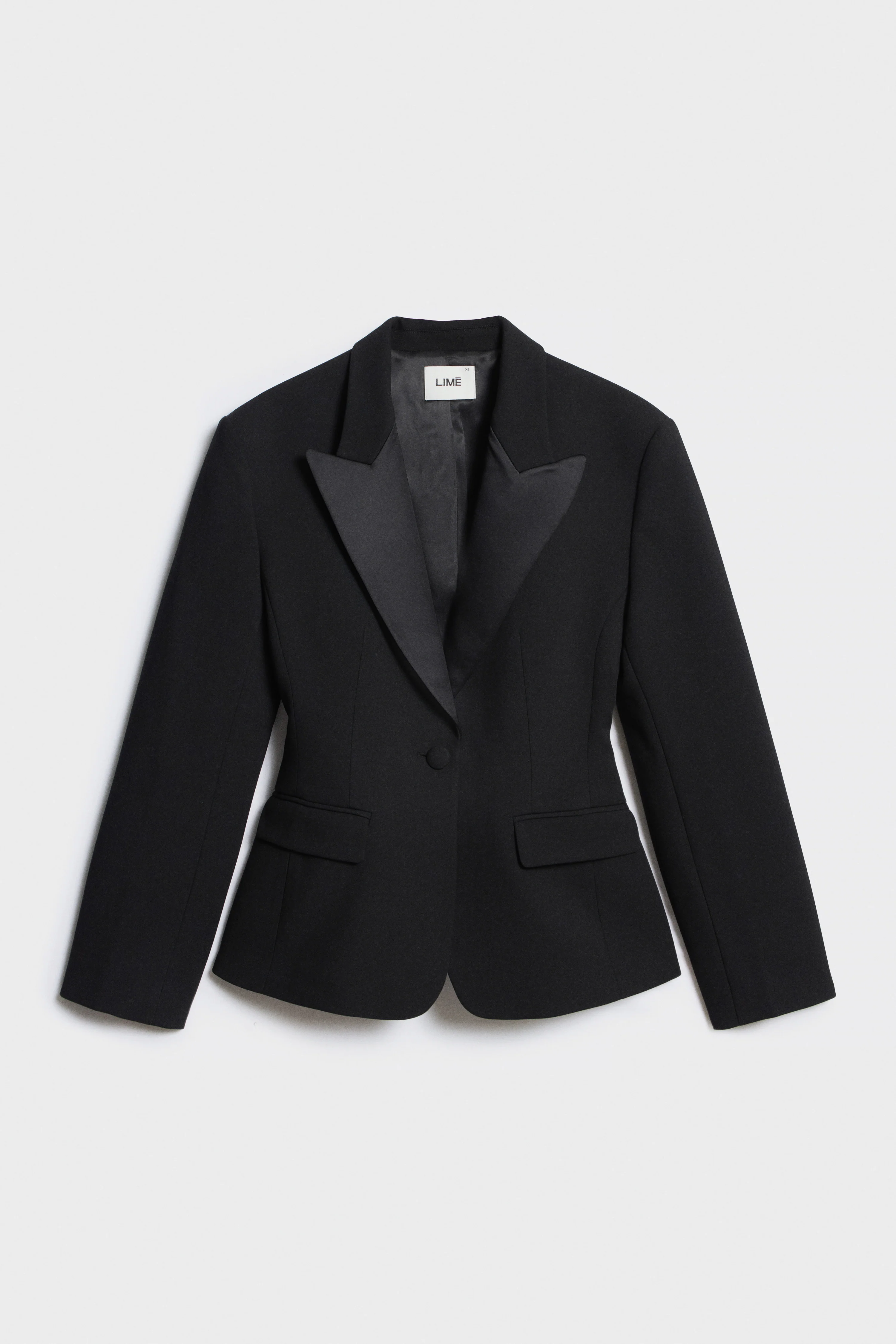 SLIM-FIT SATIN-TRIMMED BLAZER - Image 5