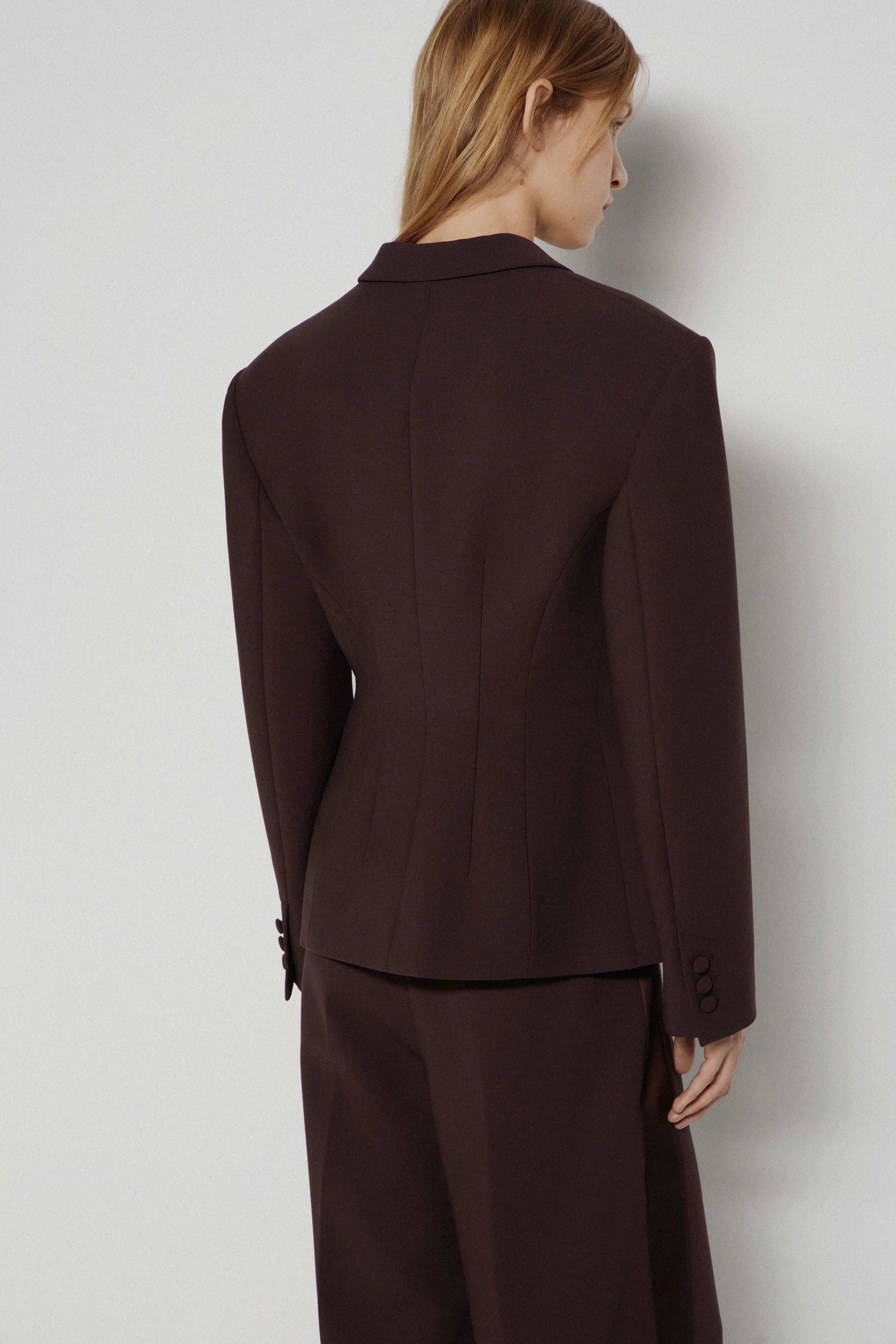 SLIM-FIT SATIN-TRIMMED BLAZER - Image 10