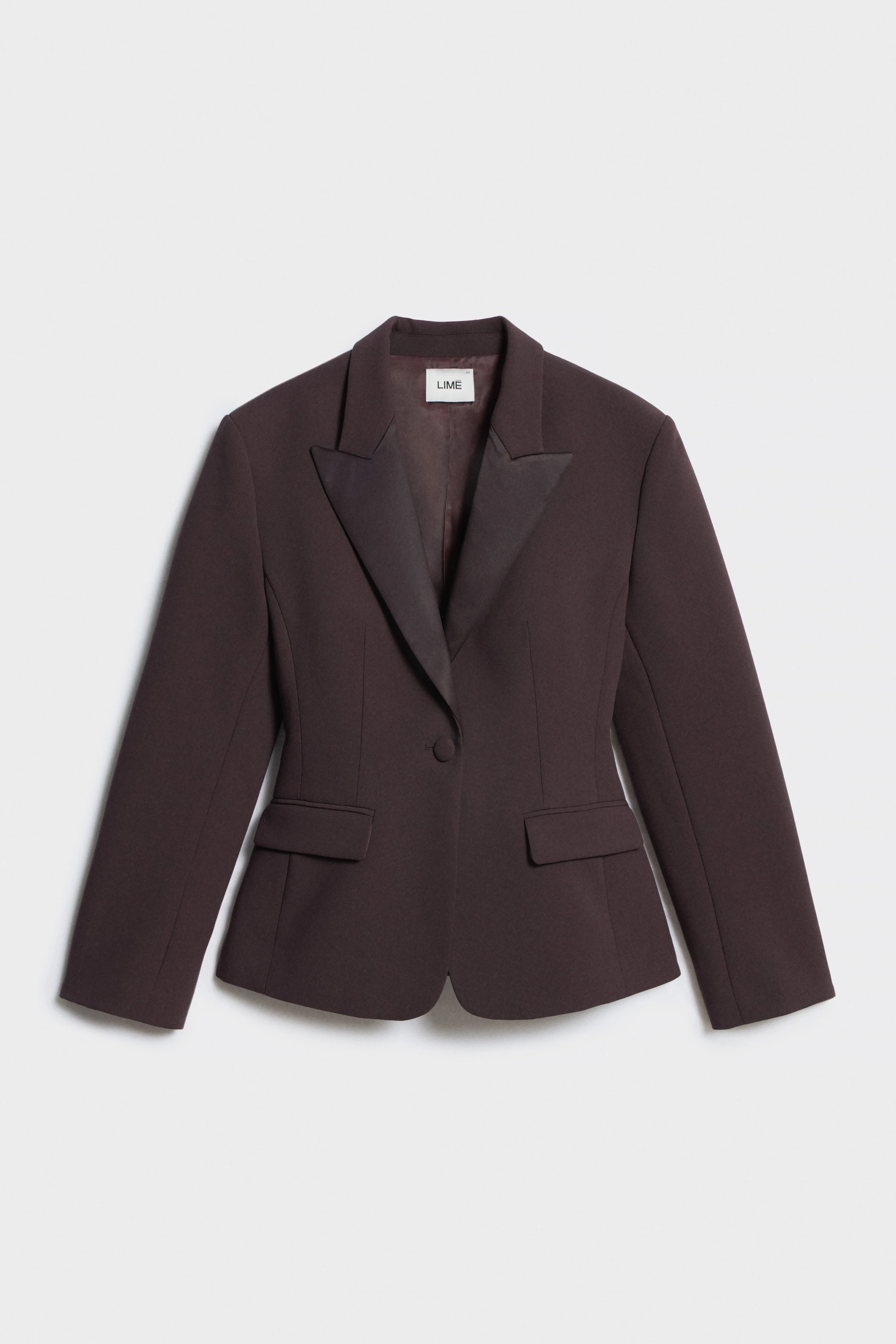 SLIM-FIT SATIN-TRIMMED BLAZER - Image 6