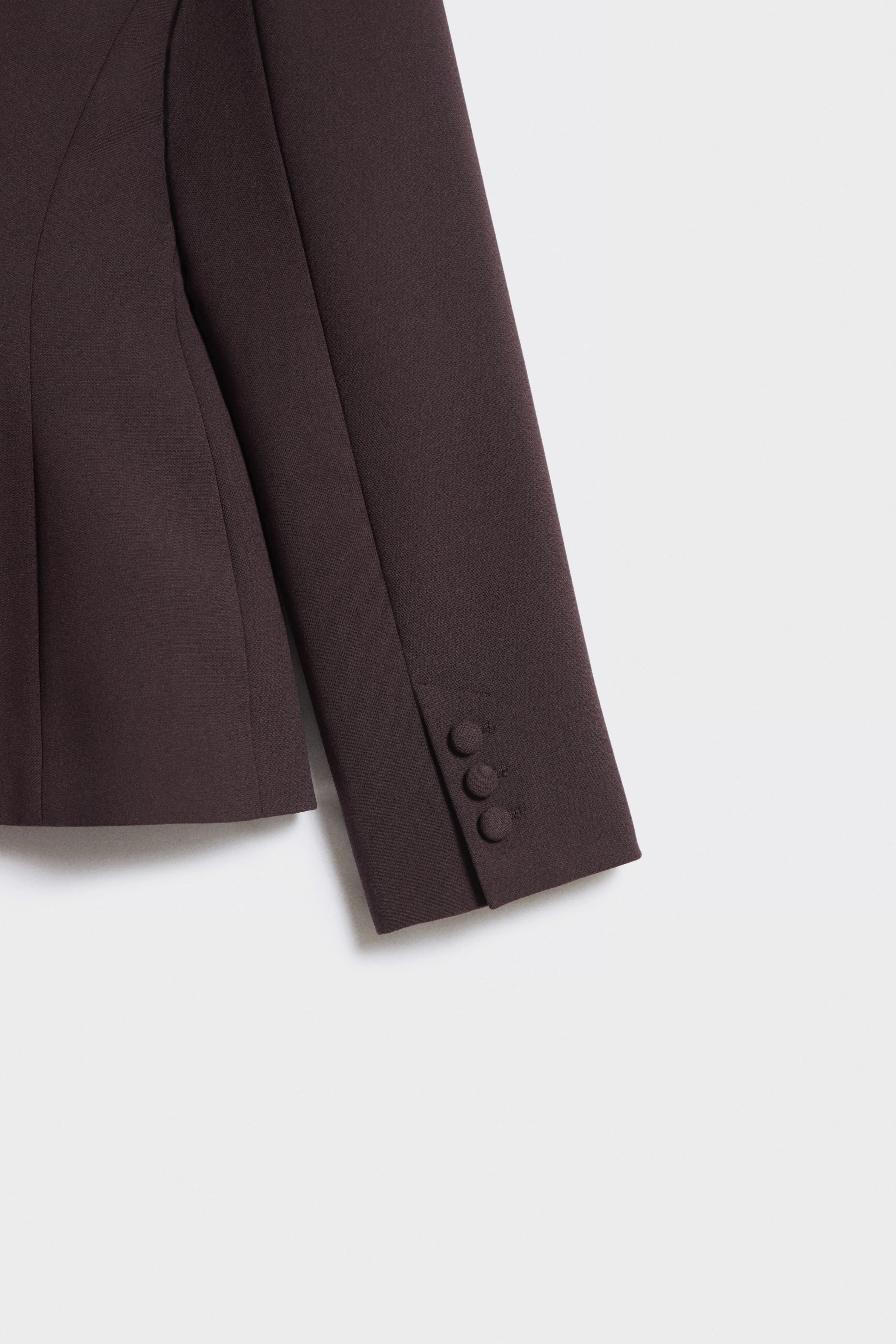 SLIM-FIT SATIN-TRIMMED BLAZER - Image 9