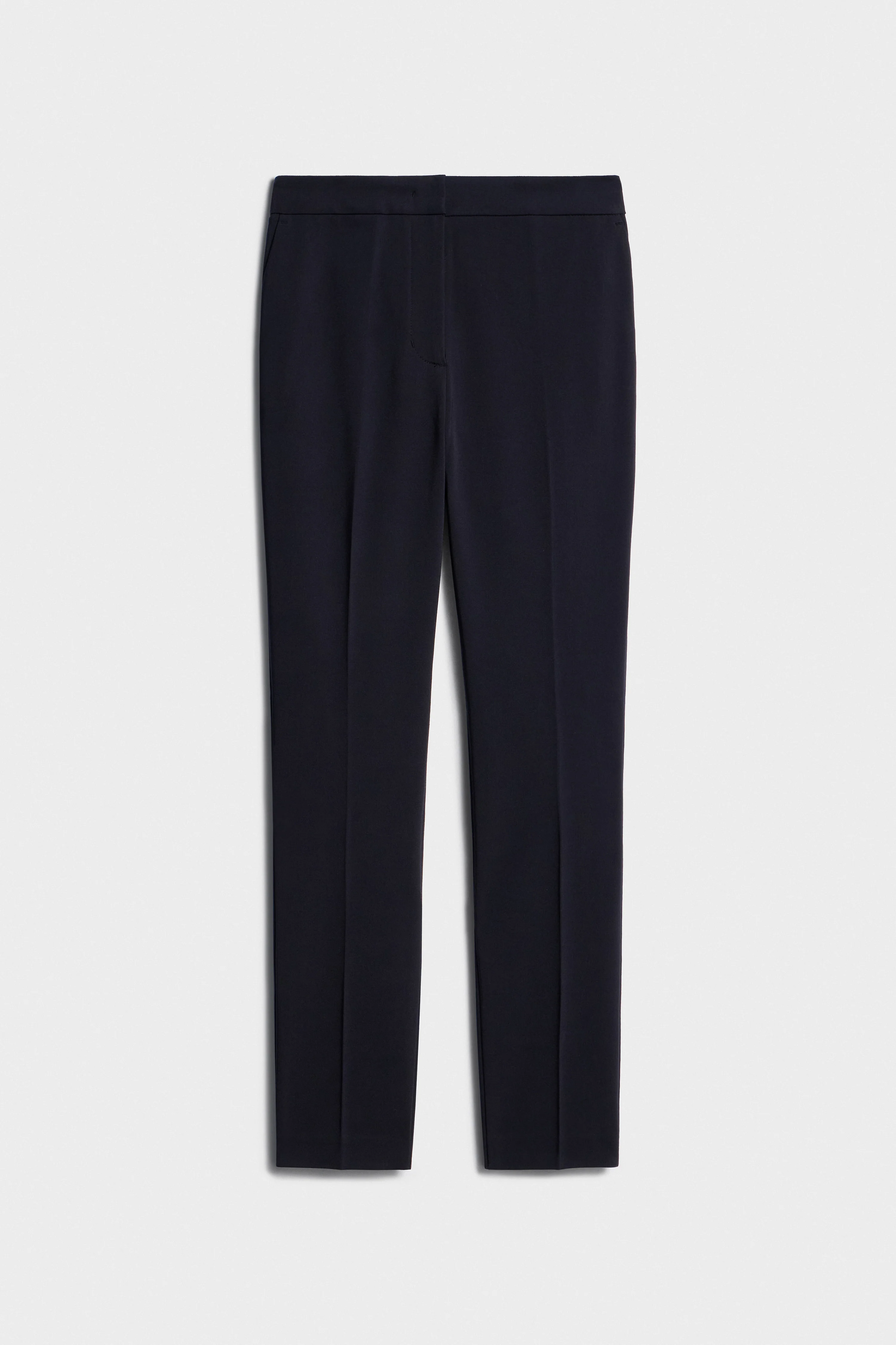 SLIM-FIT TROUSERS WITH PLEATS