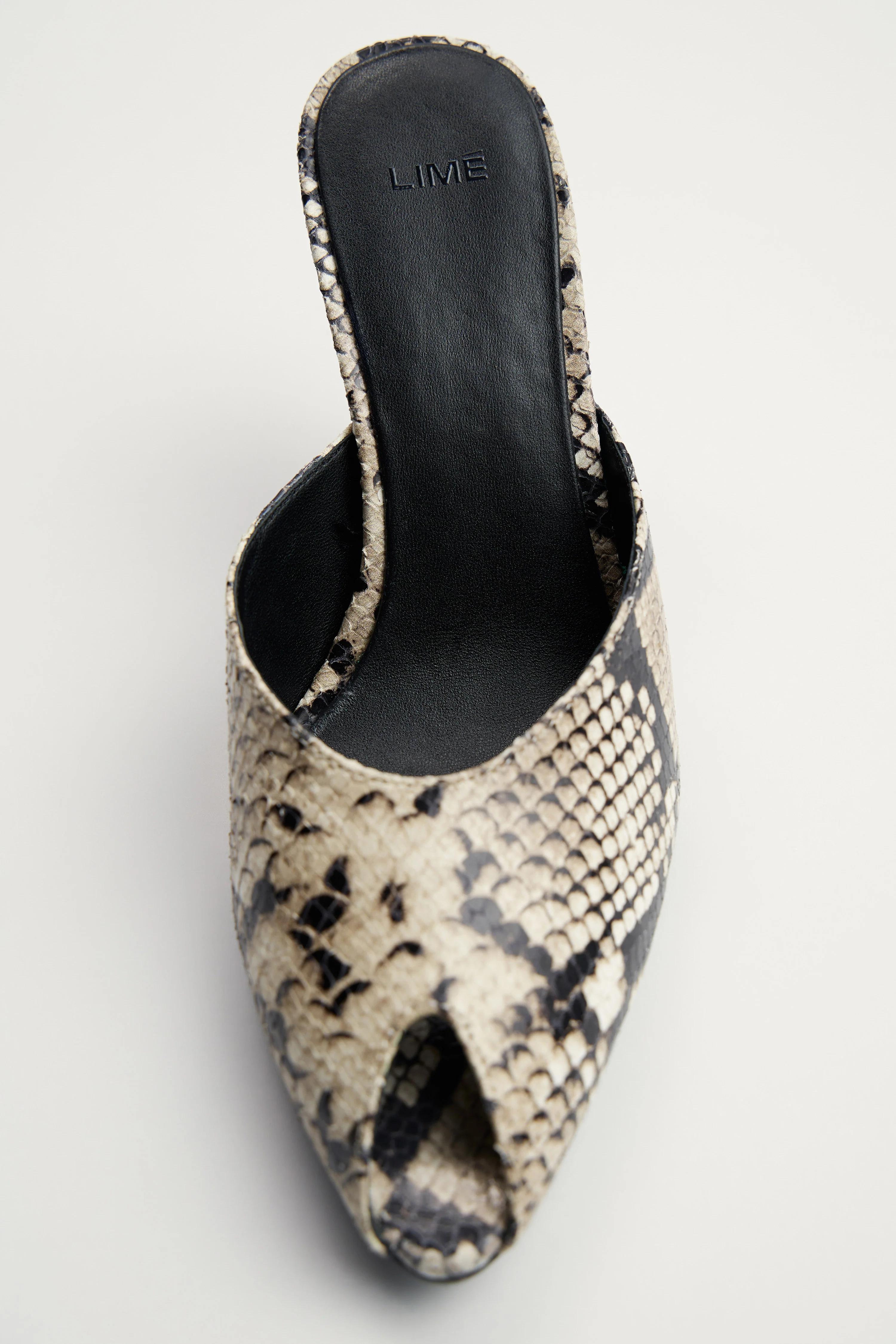 SNAKESKIN-PATTERNED LEATHER SANDALS - Image 7