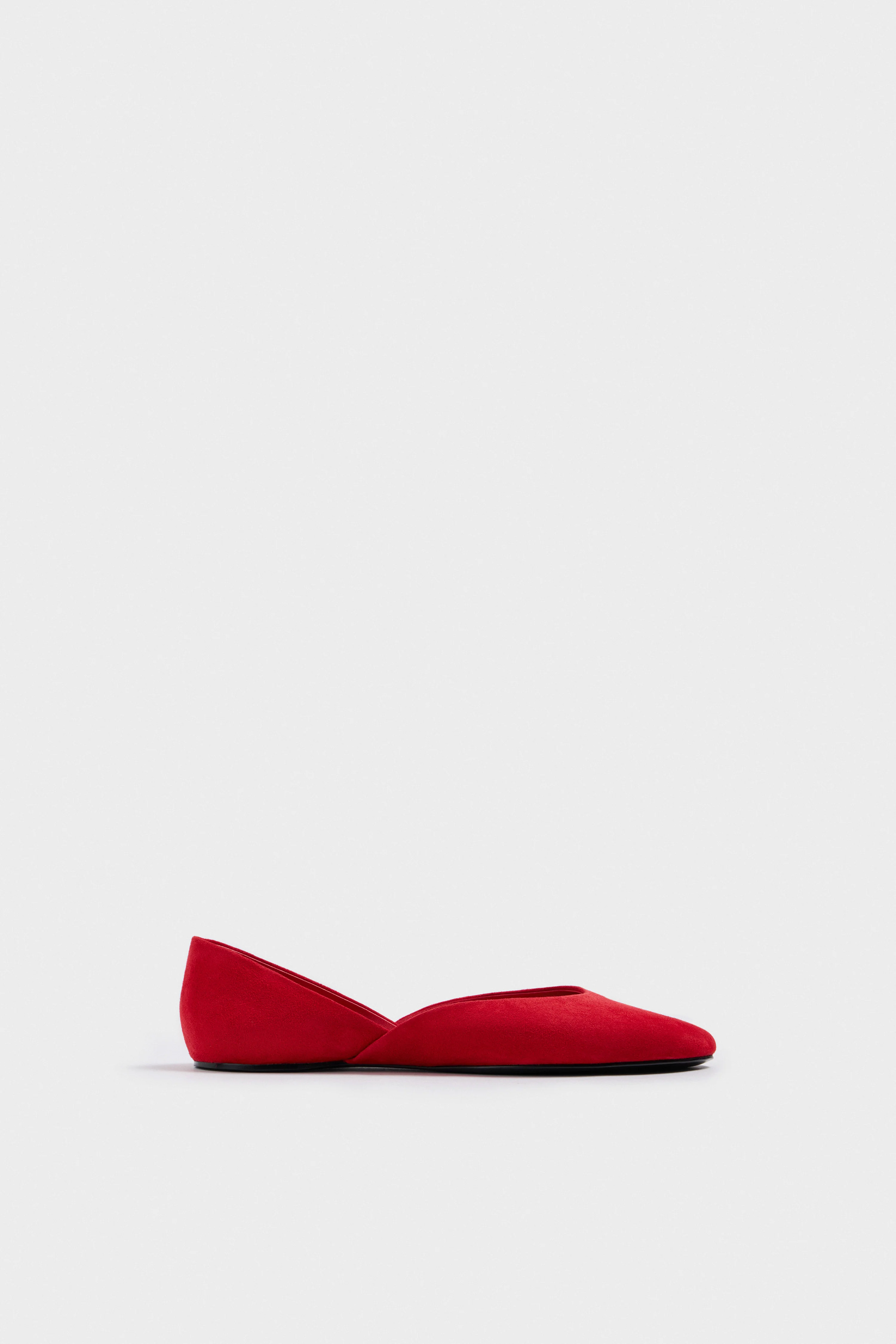 SPLIT SUEDE BALLET PUMPS - Image 3