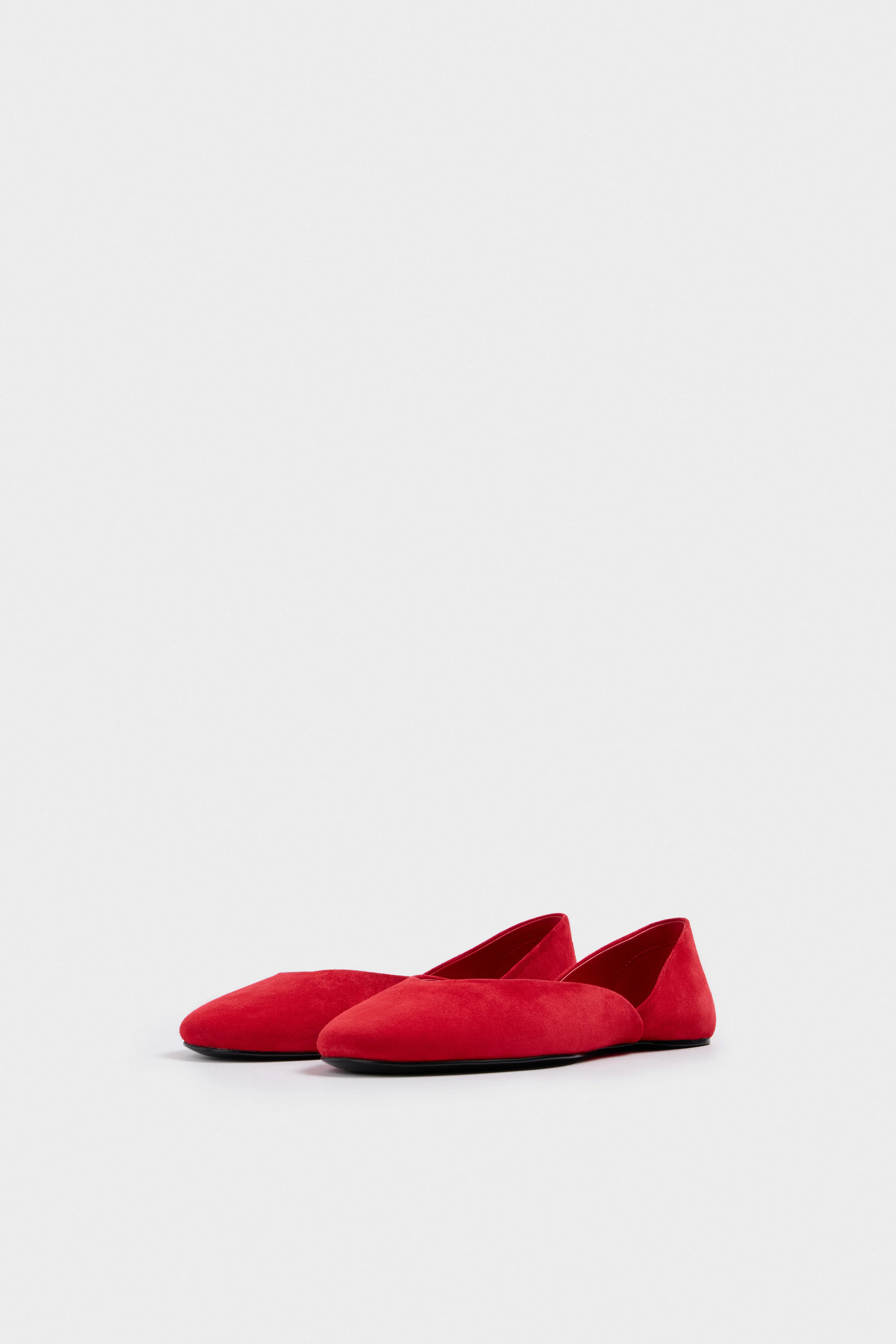 SPLIT SUEDE BALLET PUMPS - Image 4