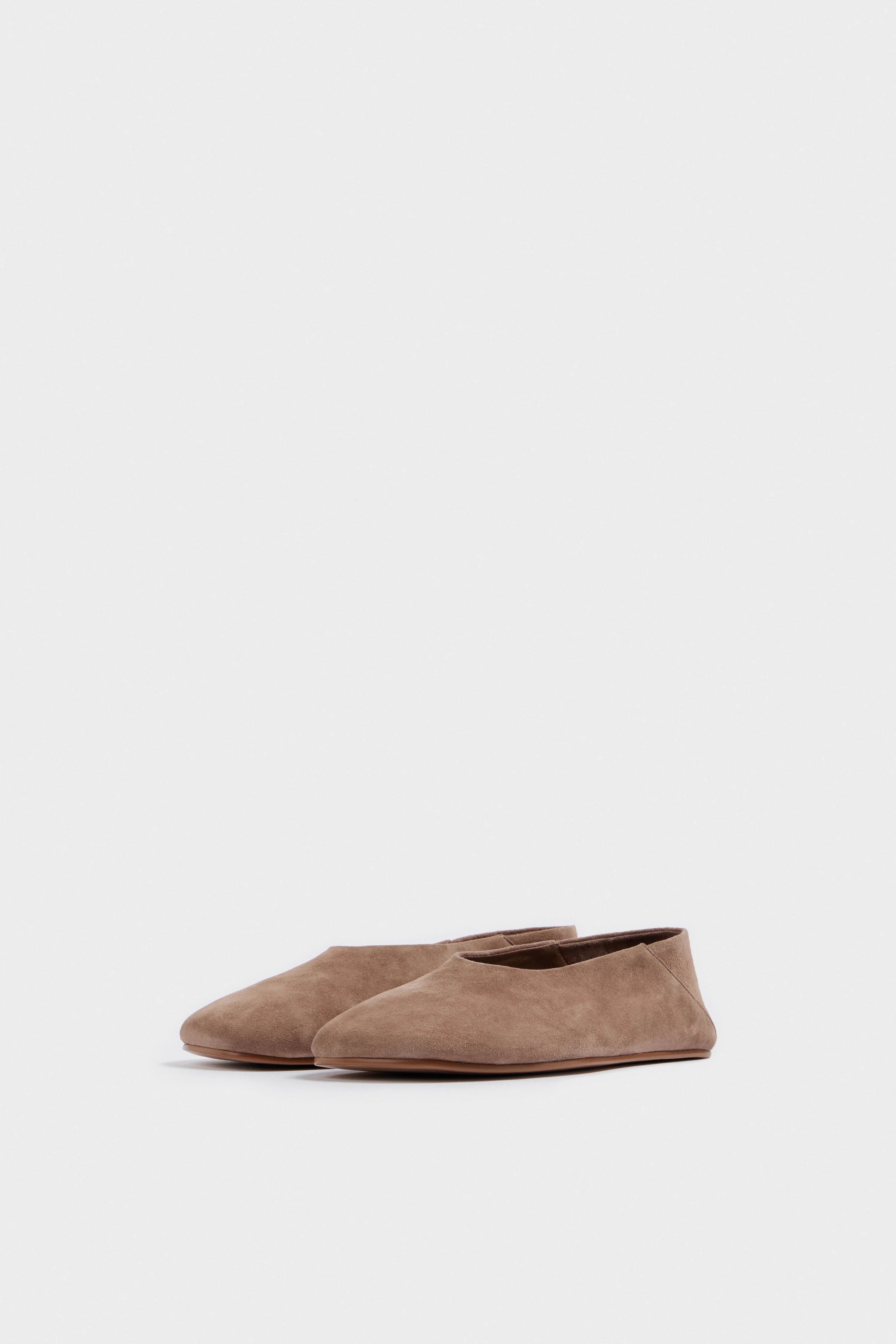 SPLIT SUEDE BALLET PUMPS - Image 4