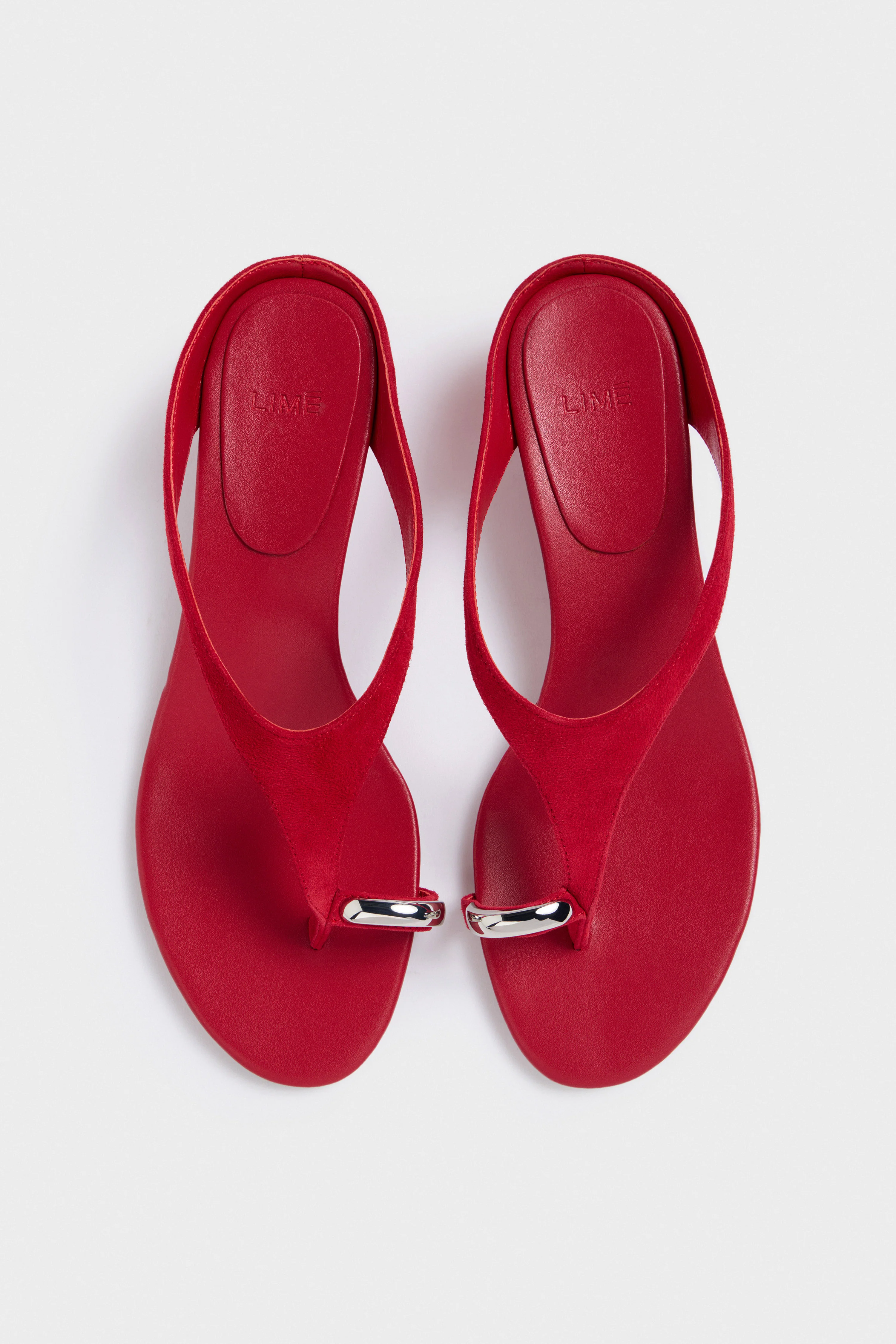 SPLIT SUEDE SANDALS - Image 4
