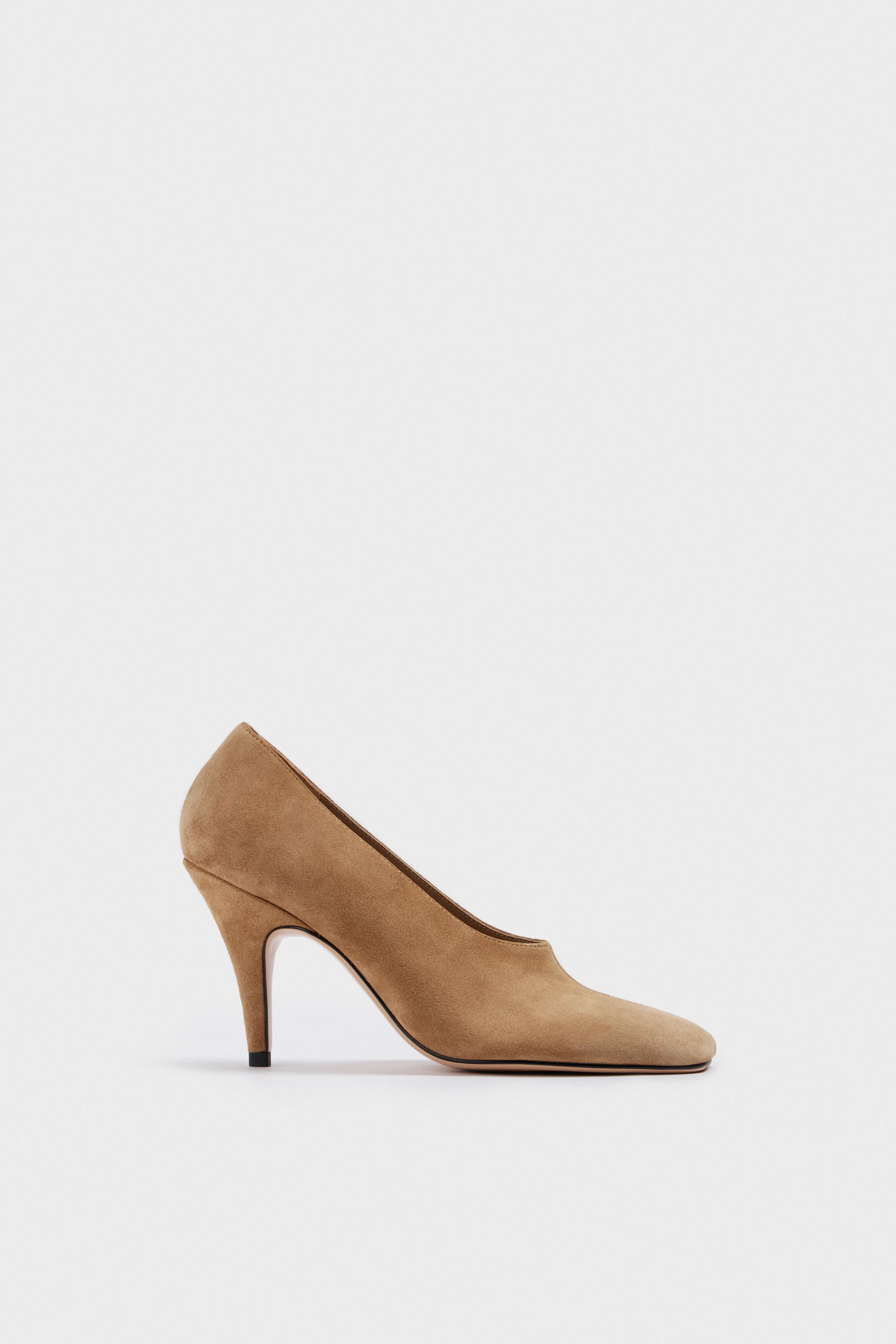 SQUARE TOE SUEDE LEATHER PUMPS - Image 3