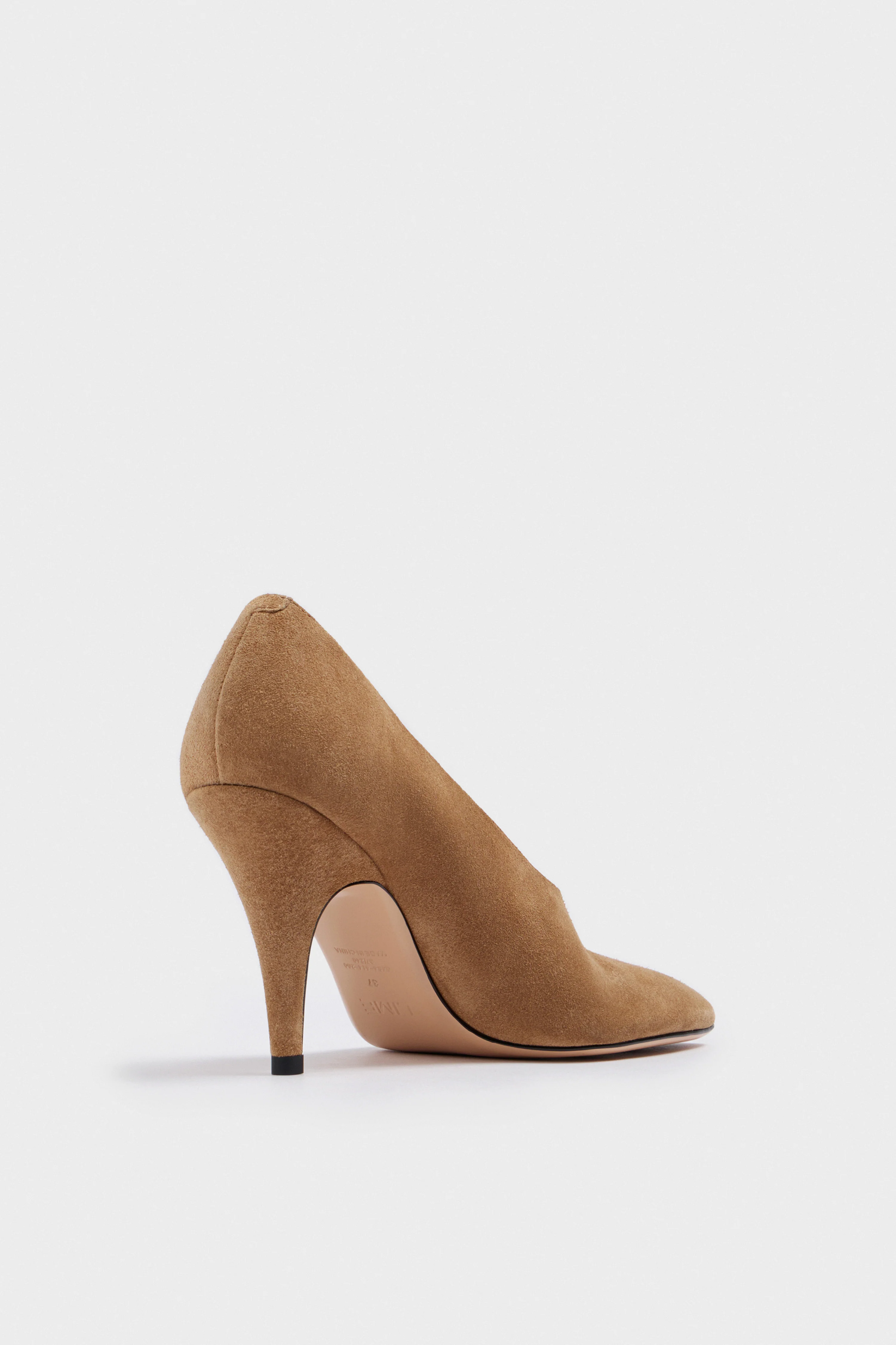 SQUARE TOE SUEDE LEATHER PUMPS - Image 5