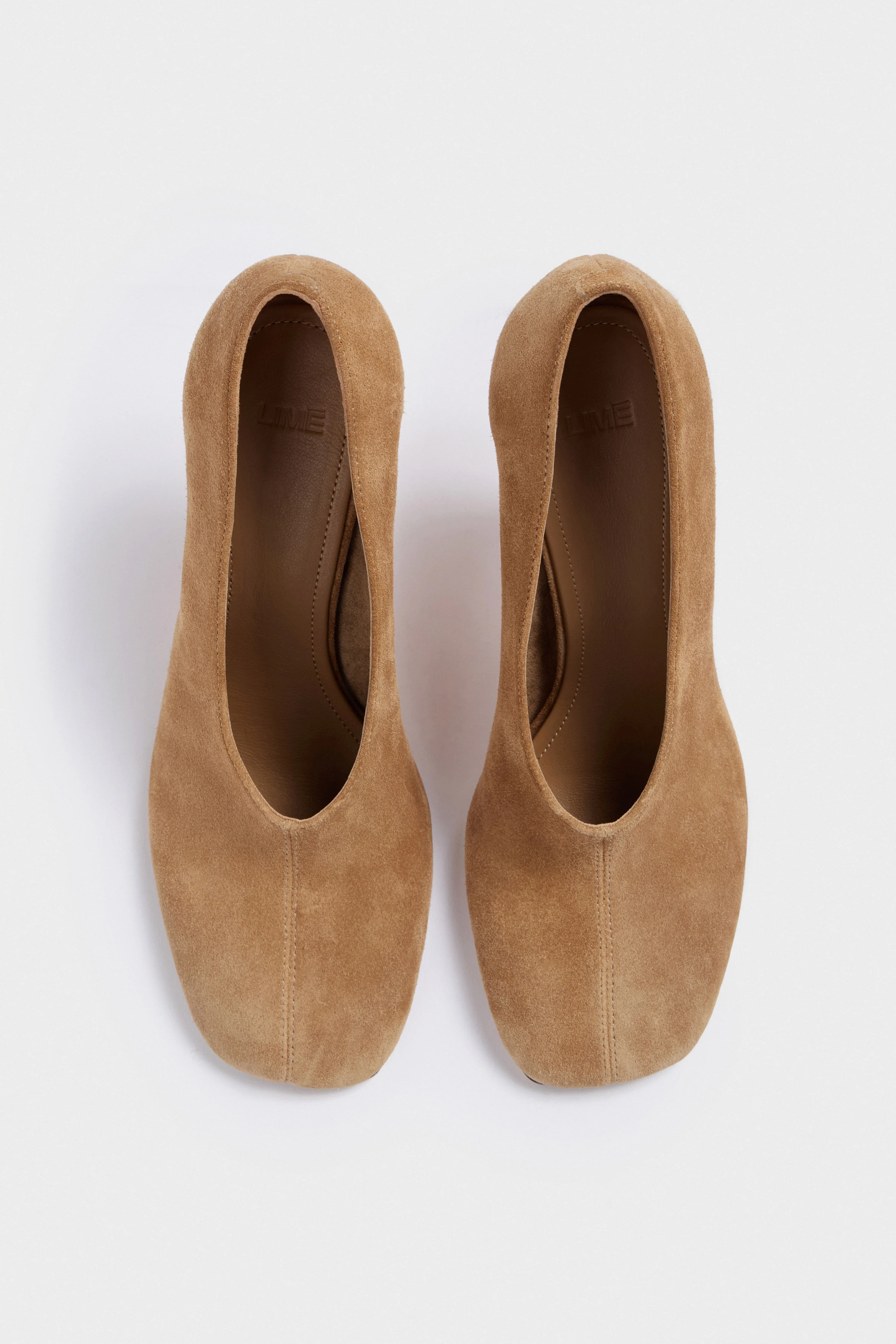 SQUARE TOE SUEDE LEATHER PUMPS - Image 6