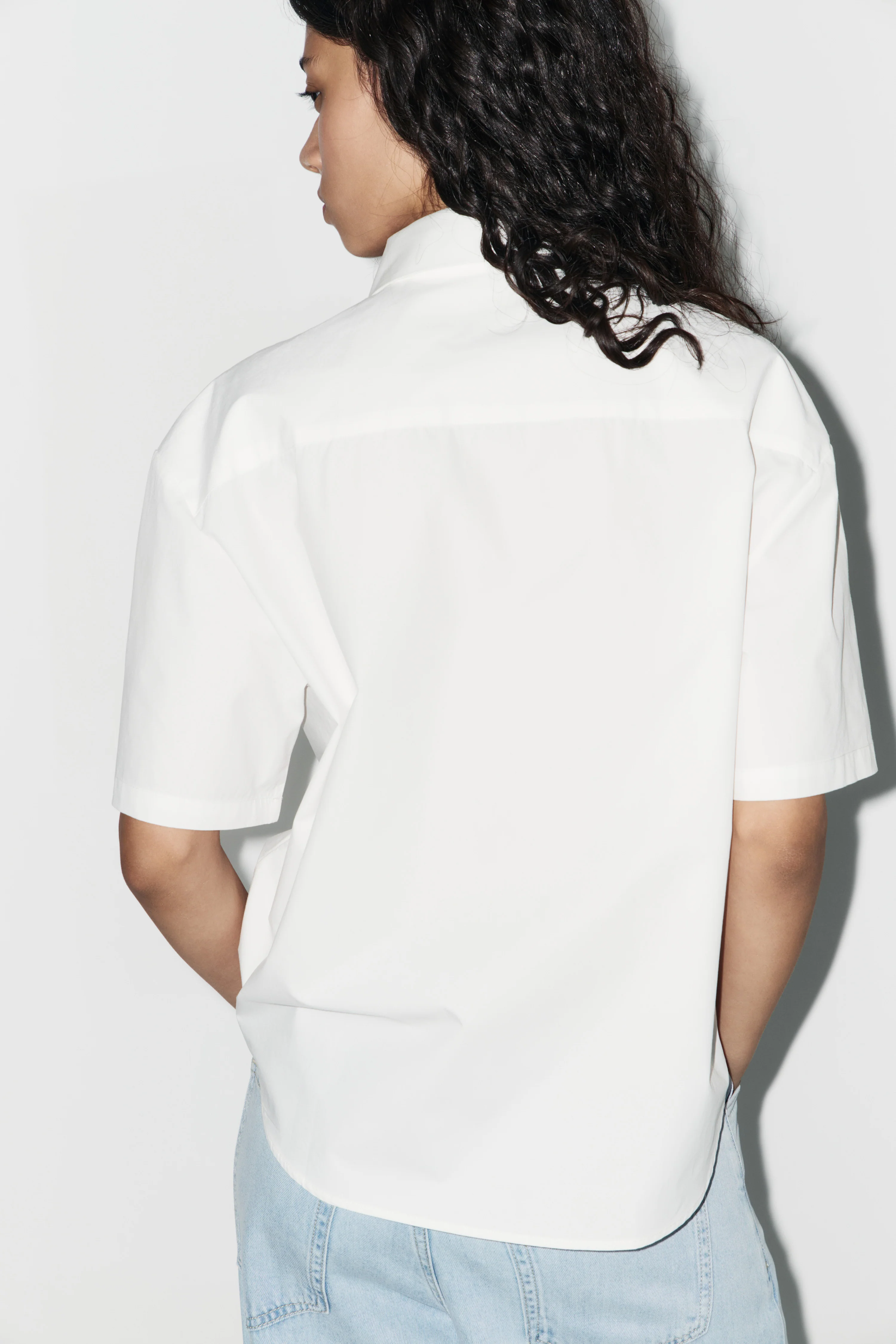 STRAIGHT-CUT COTTON SHIRT - Image 3